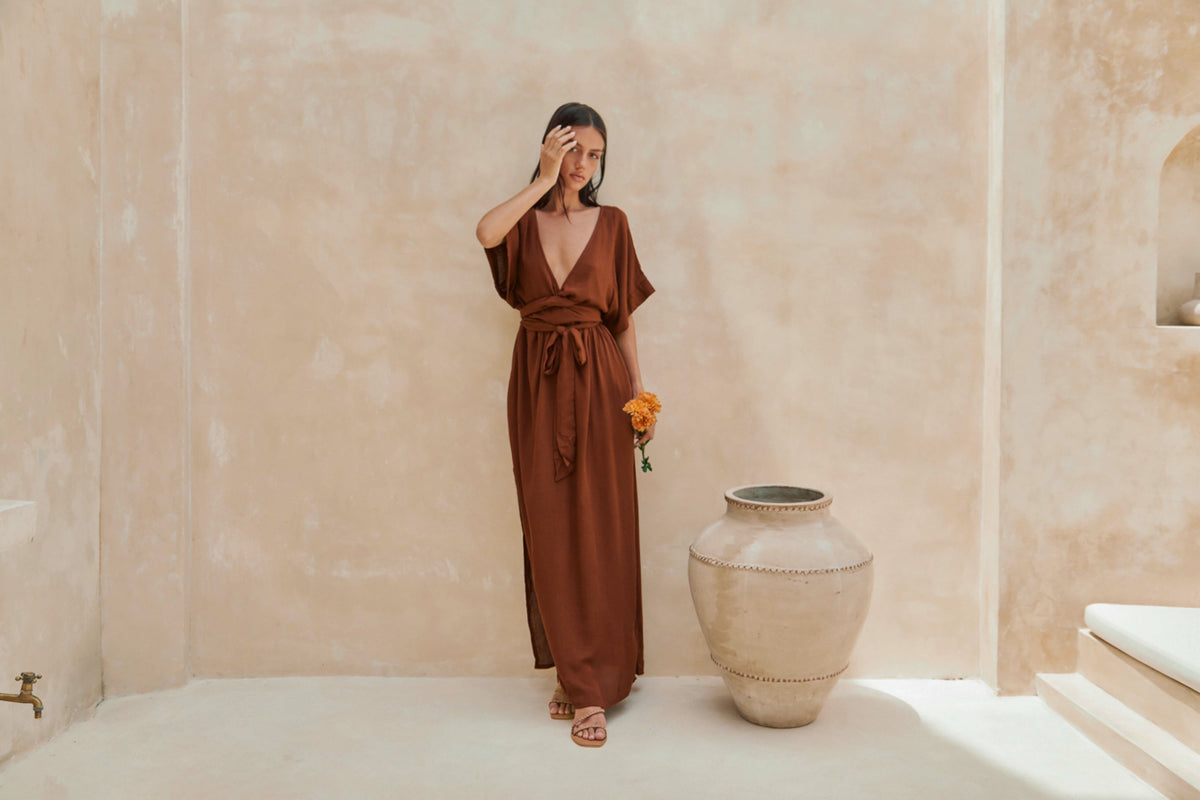How to tie the Melody Maxi Dress