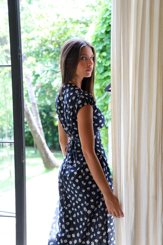 Alaia Midi Wrap Dress | Daisy