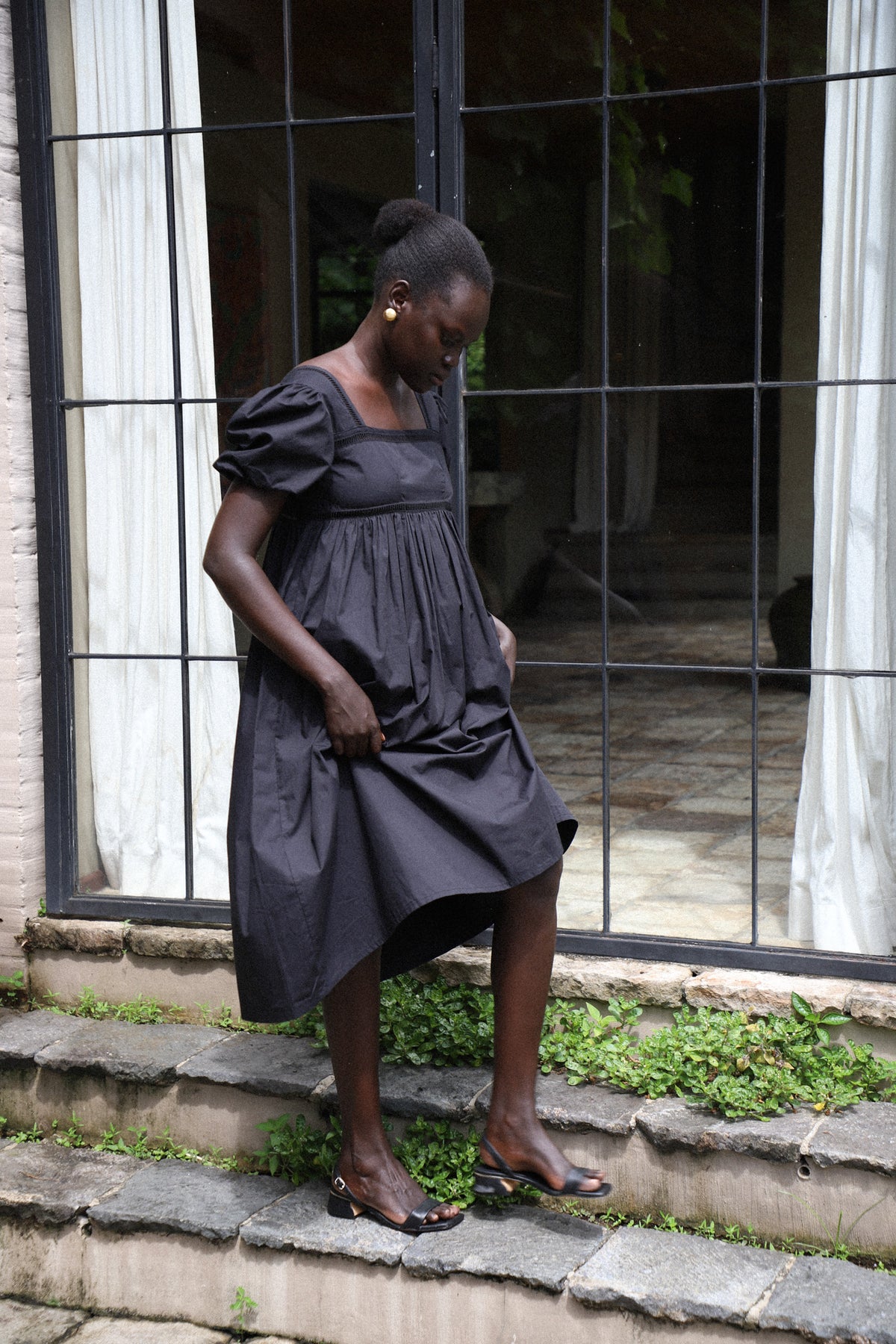 Florence Midi Dress | Black