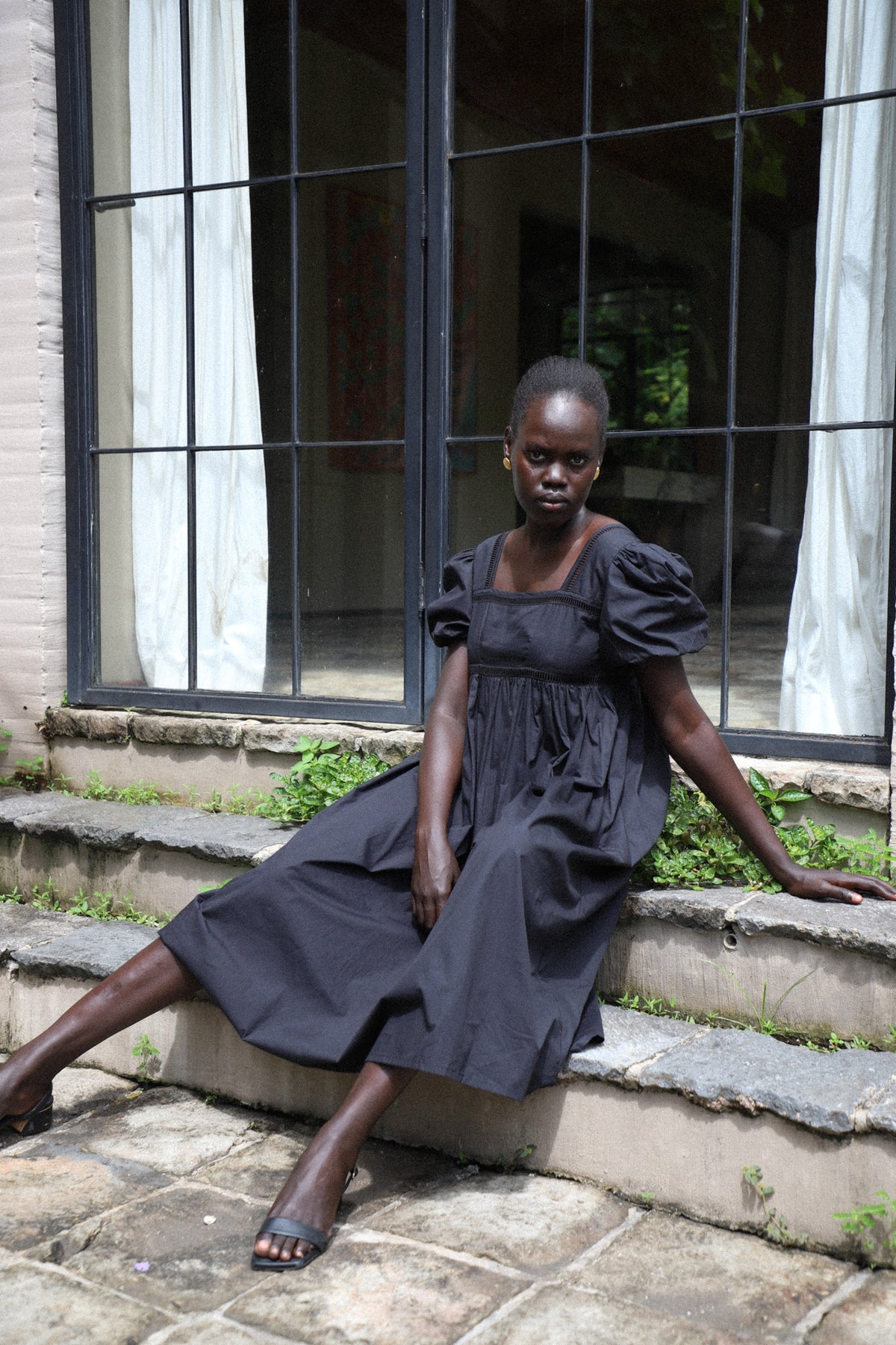 Florence Midi Dress | Black