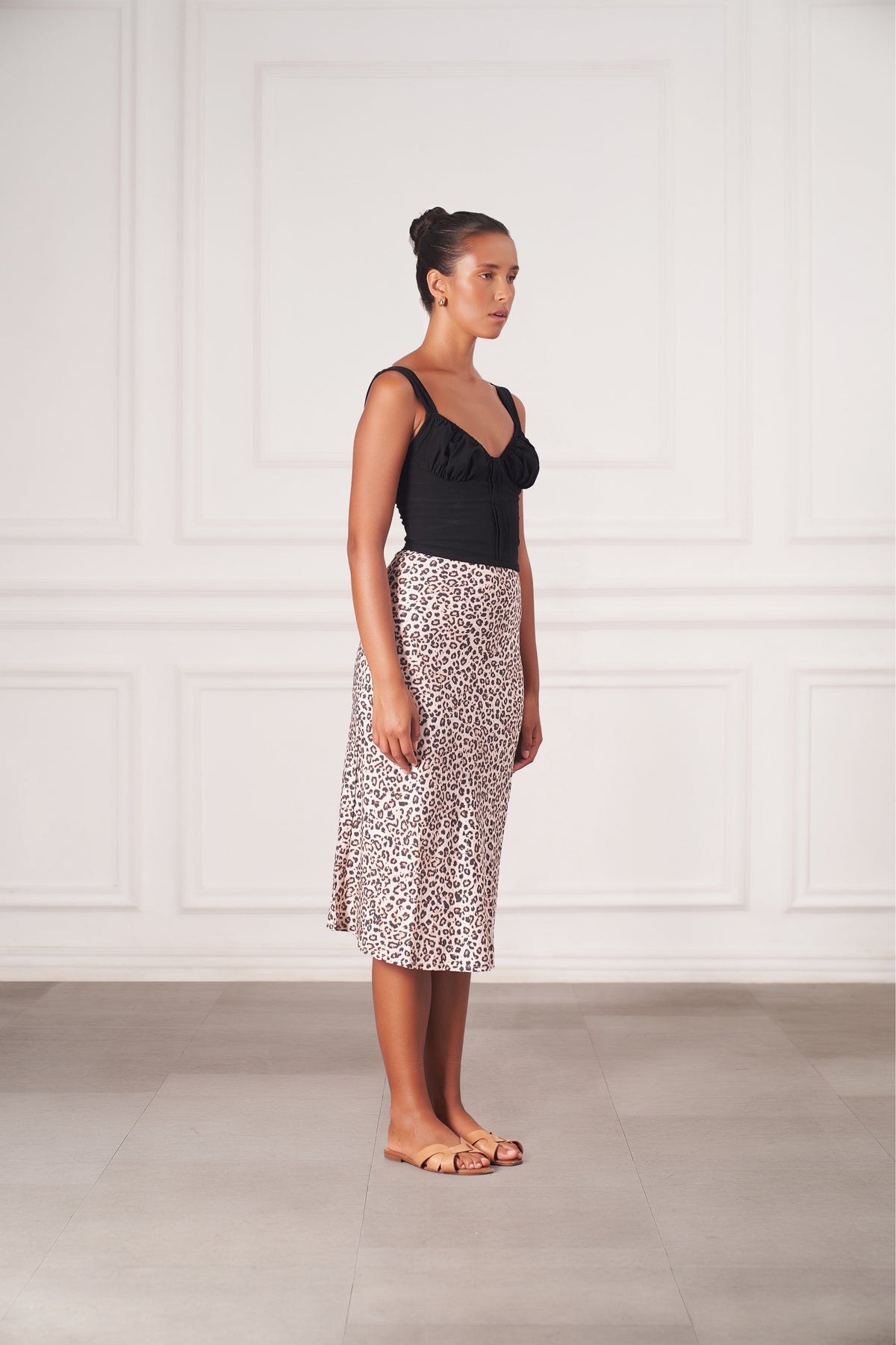 Rachel Skirt | Snow Leopard