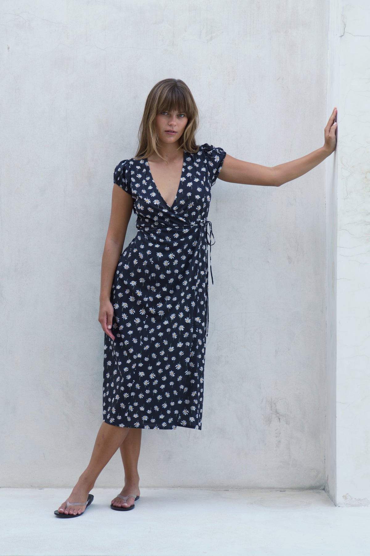 Alaia Midi Wrap Dress | Daisy