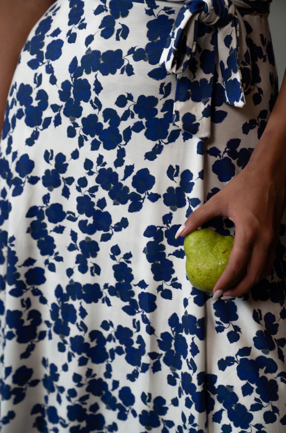 Lucia Midi Wrap Dress | Cornflowers