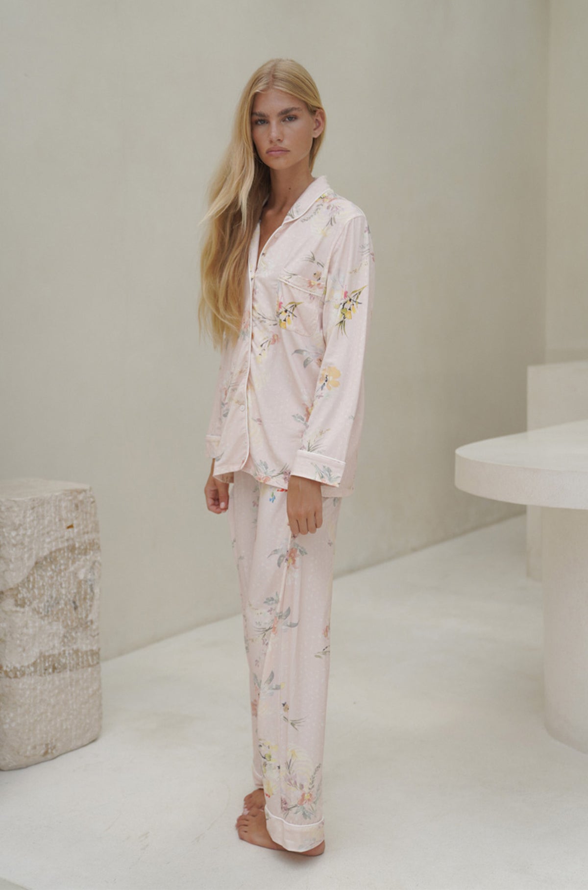 Francesca Sleep Set | Secret Garden Blush