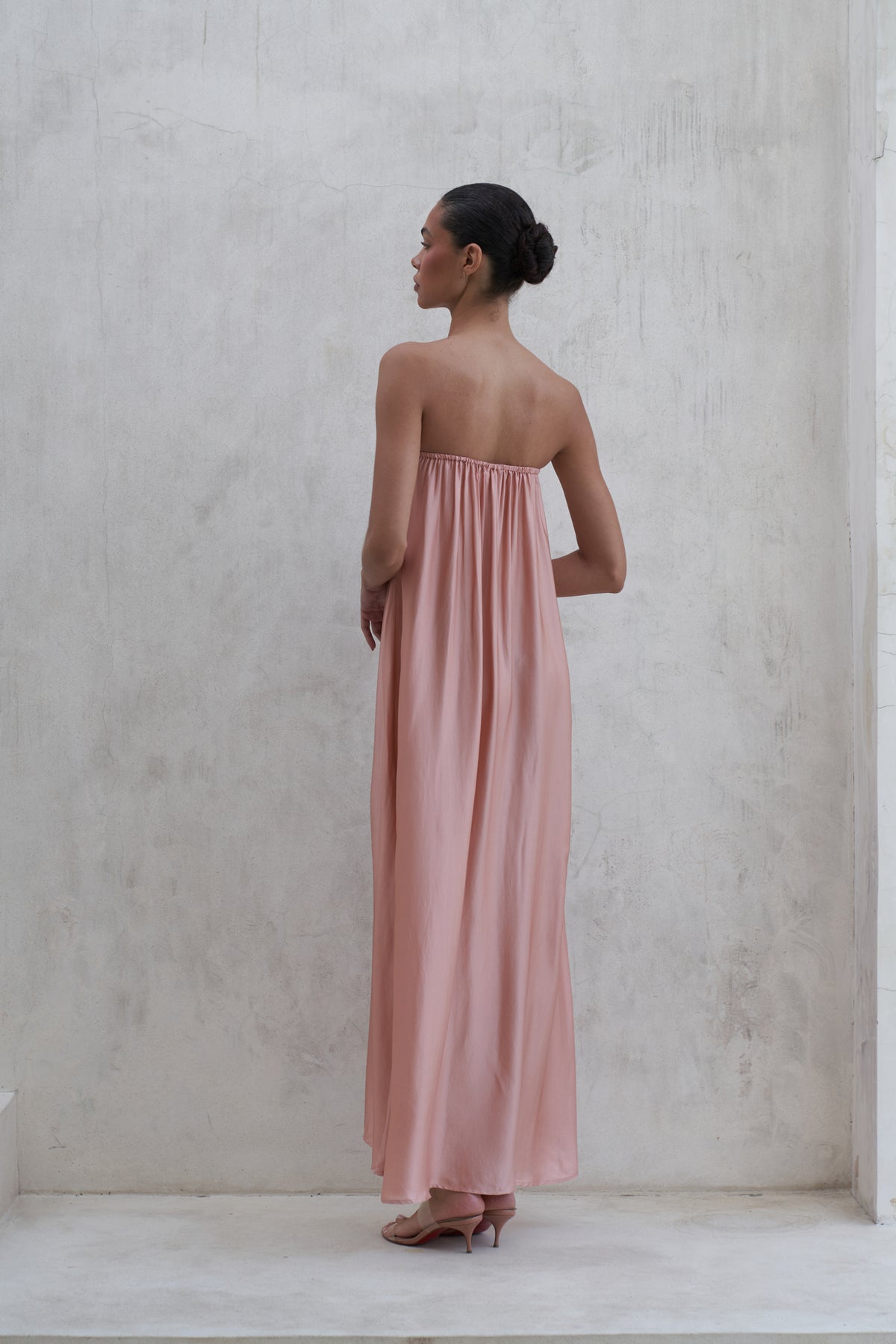 Aveline Maxi Dress | Peach Rose