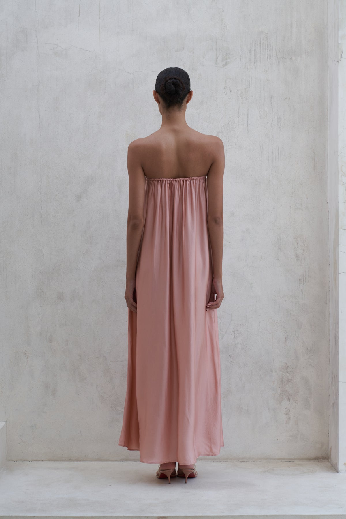 Aveline Maxi Dress | Peach Rose