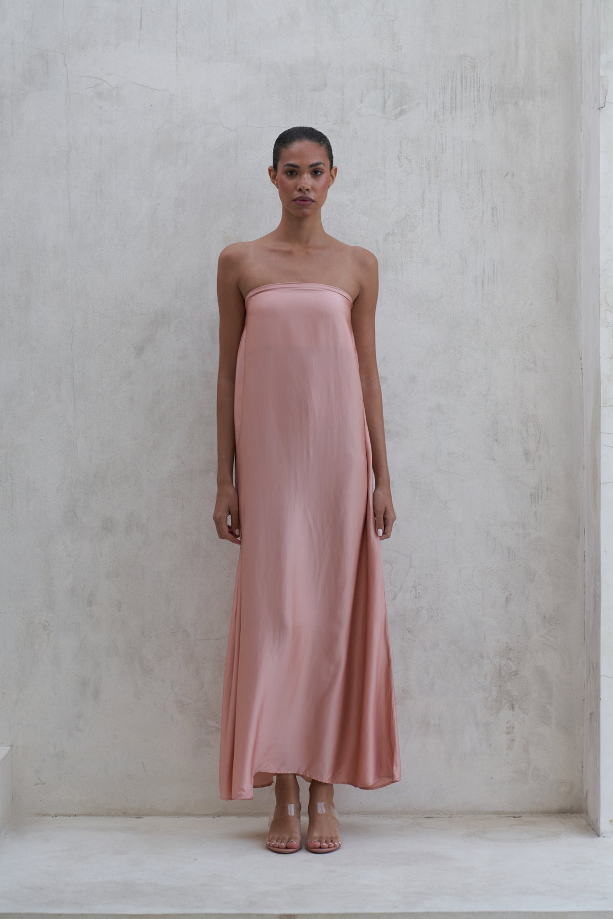 Aveline Maxi Dress | Peach Rose