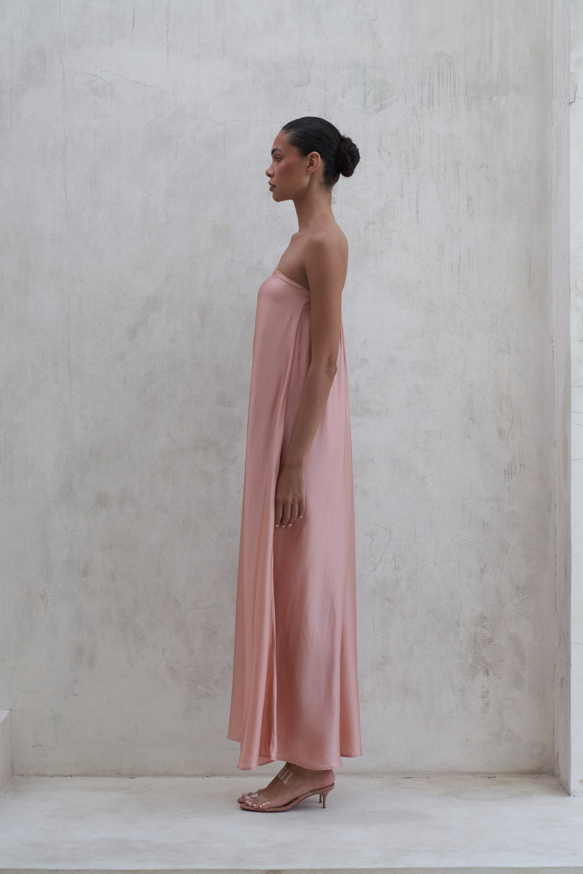 Aveline Maxi Dress | Peach Rose