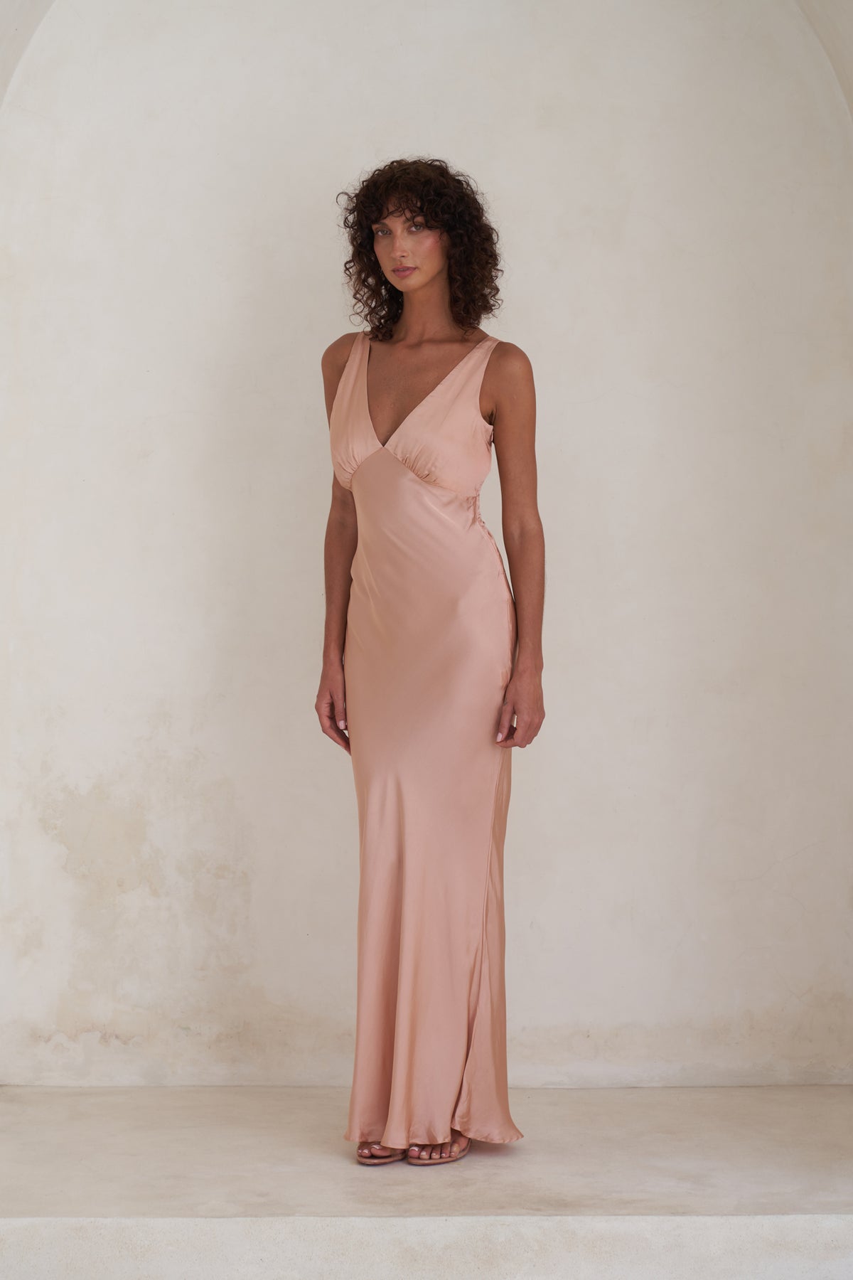 Bessette Maxi Dress | Peach Rose