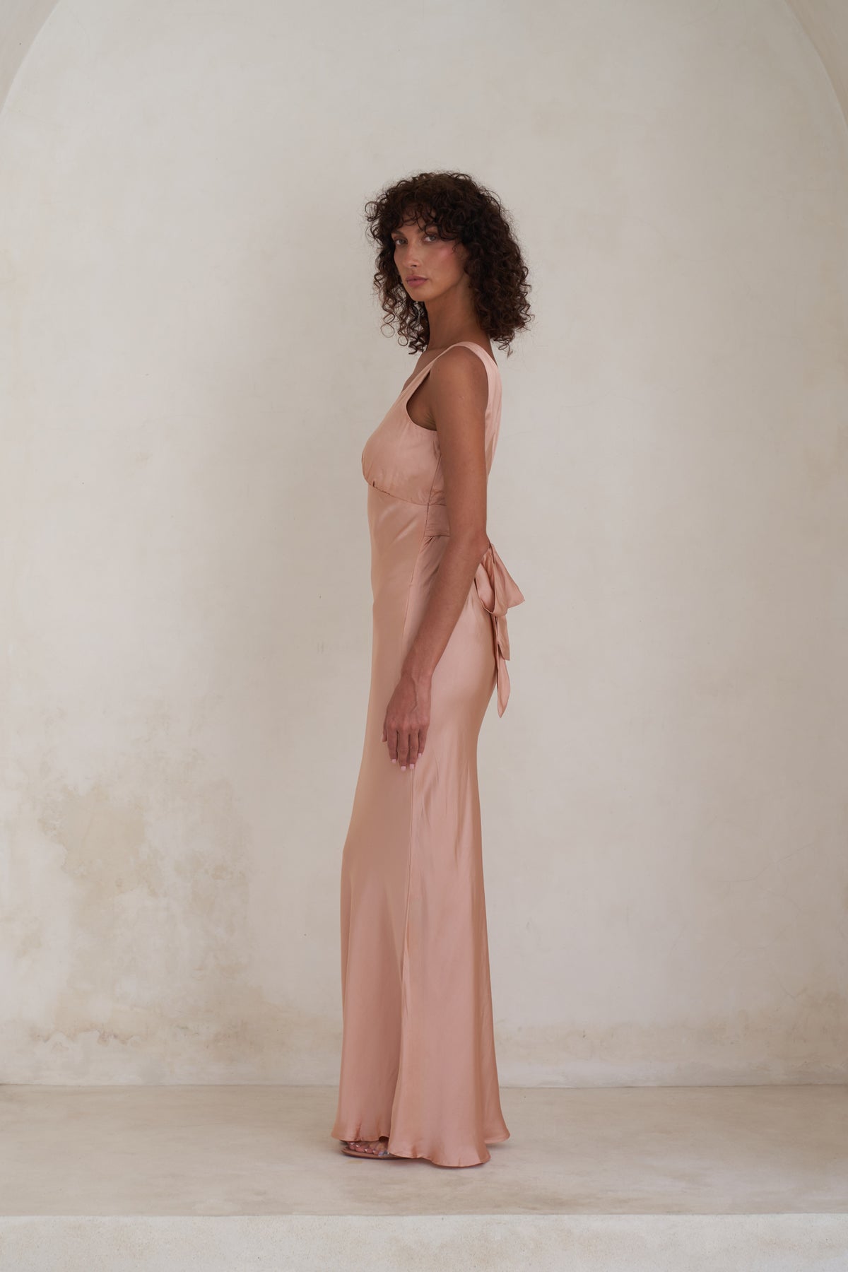 Bessette Maxi Dress | Peach Rose