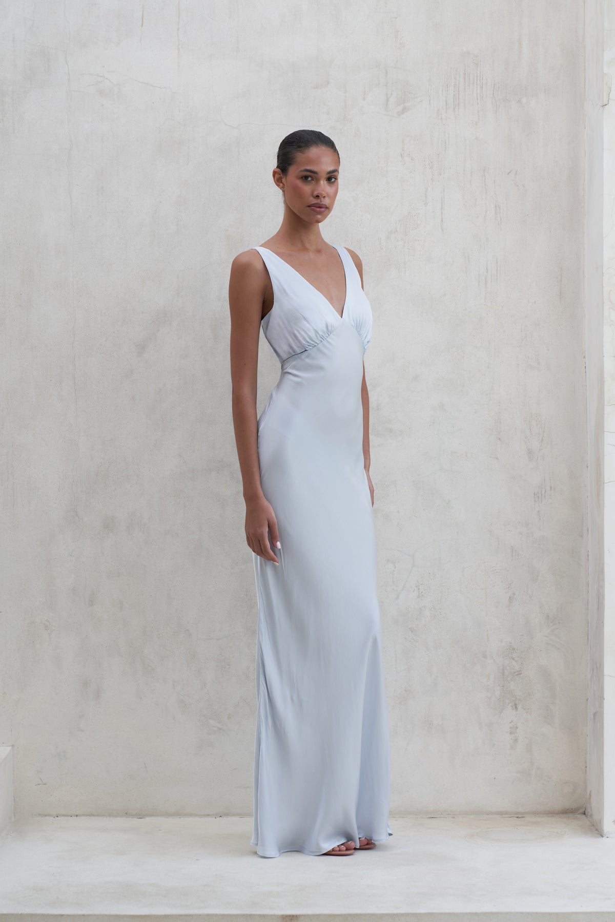 Bessette Maxi Dress | Pearl Blue