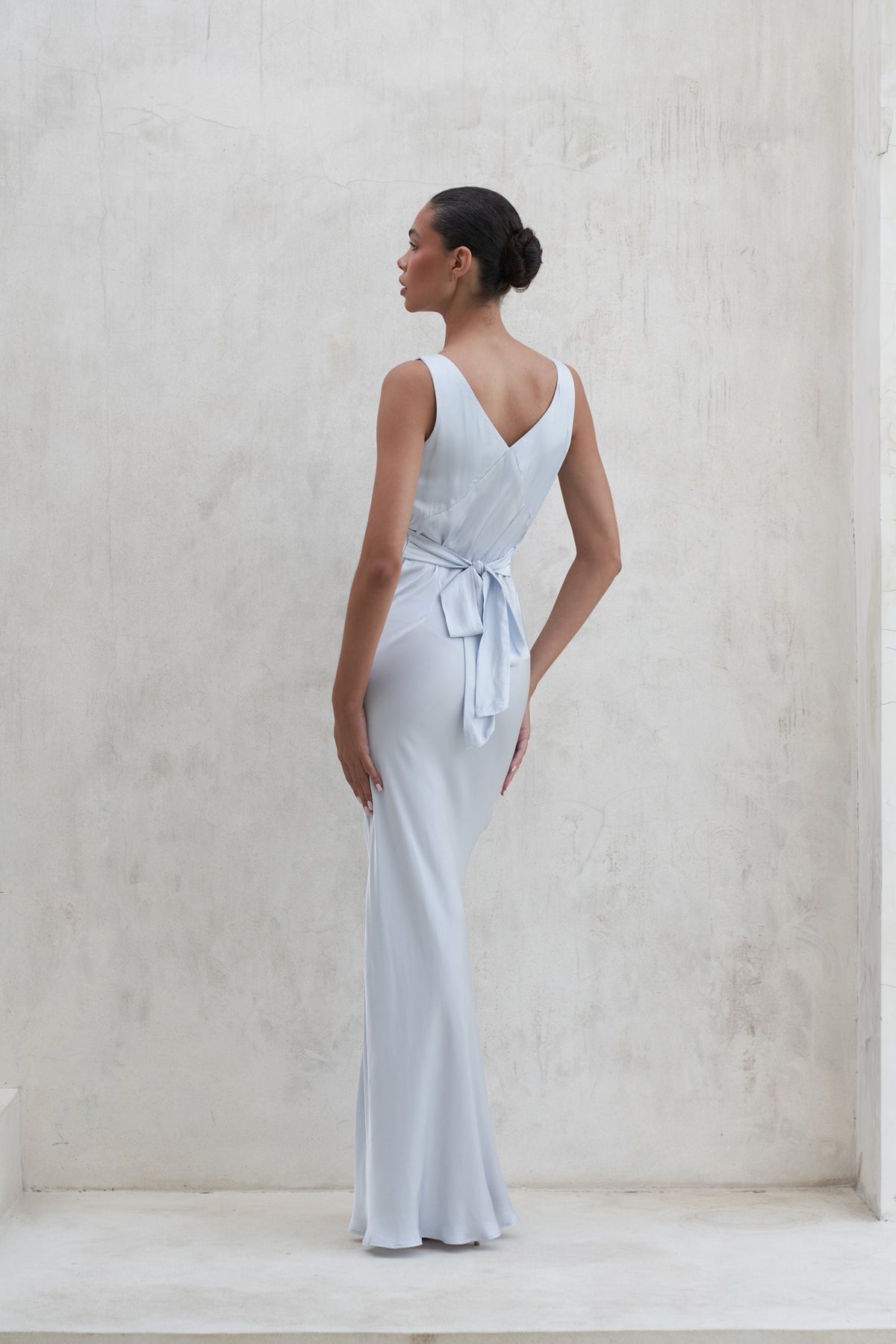 Bessette Maxi Dress | Pearl Blue