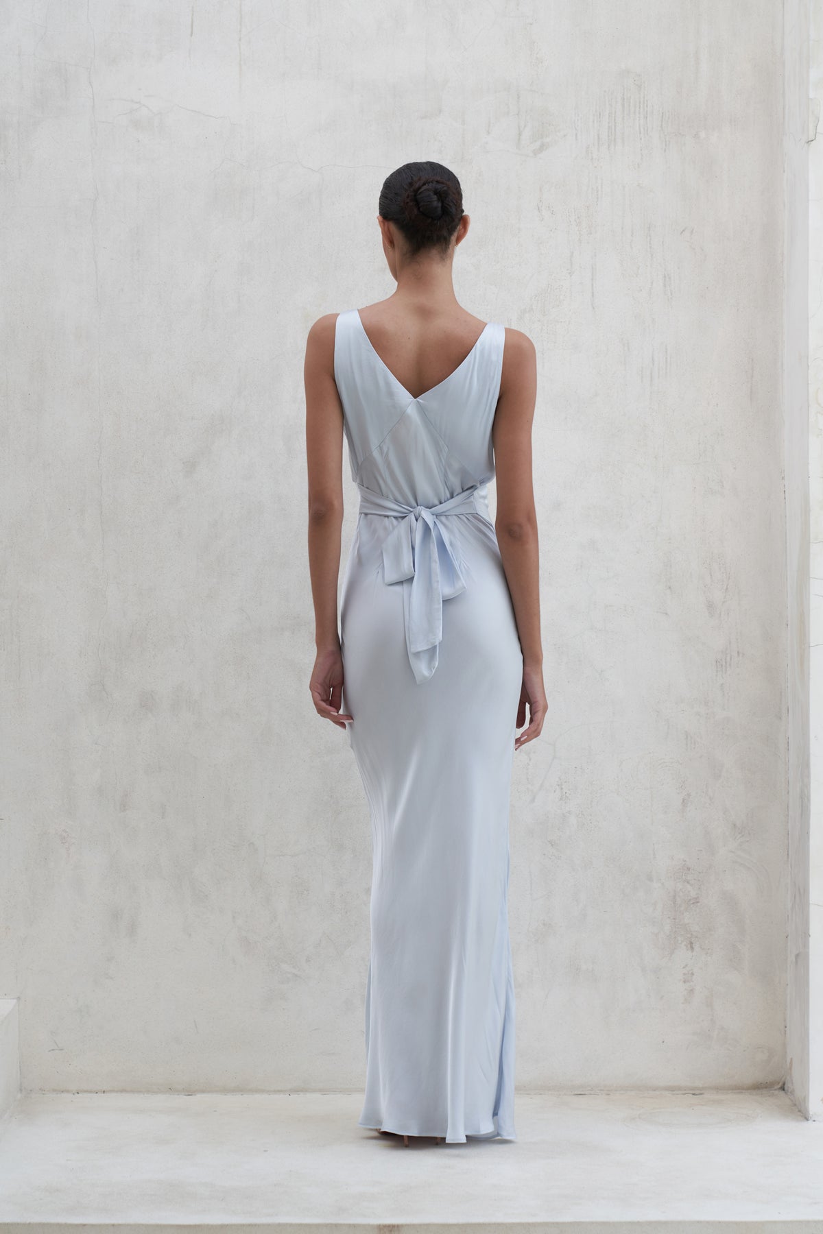 Bessette Maxi Dress | Pearl Blue