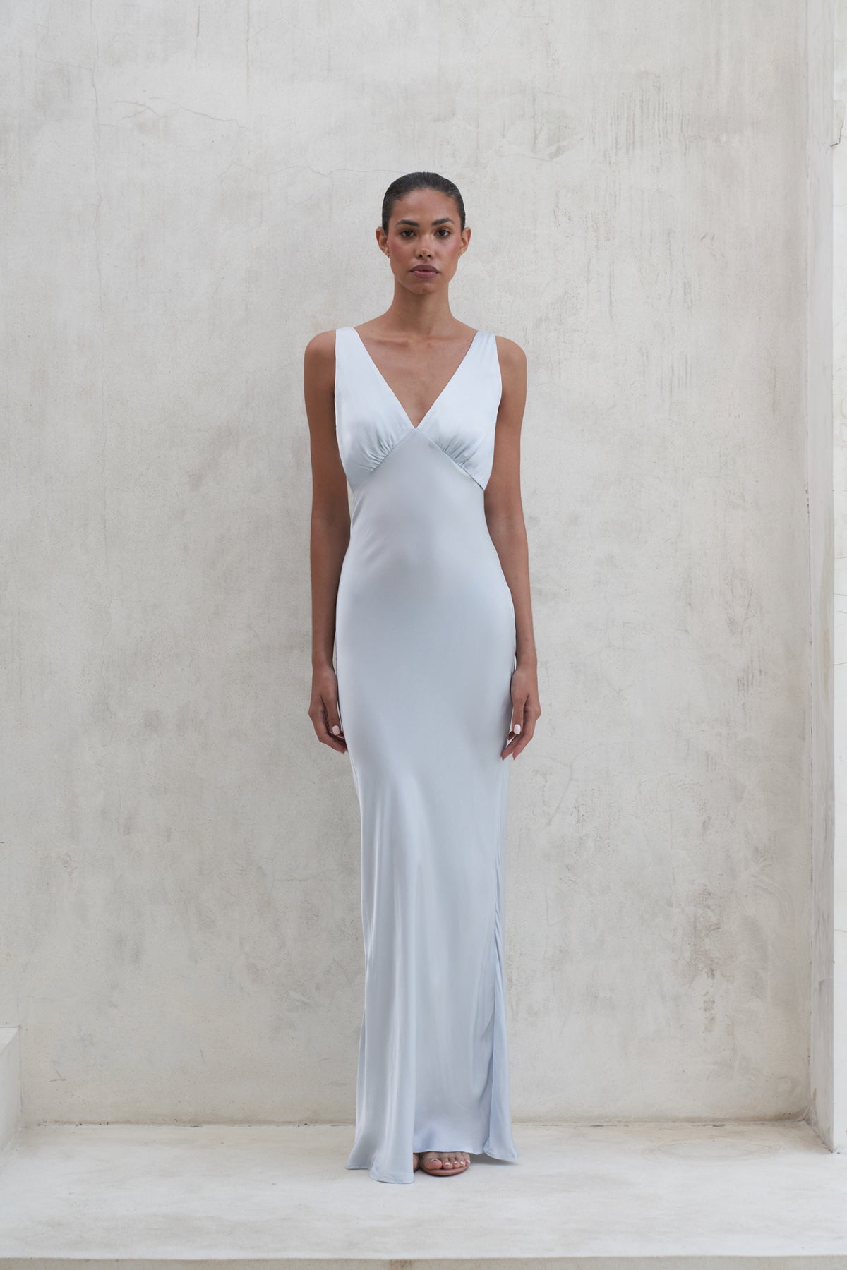 Bessette Maxi Dress | Pearl Blue