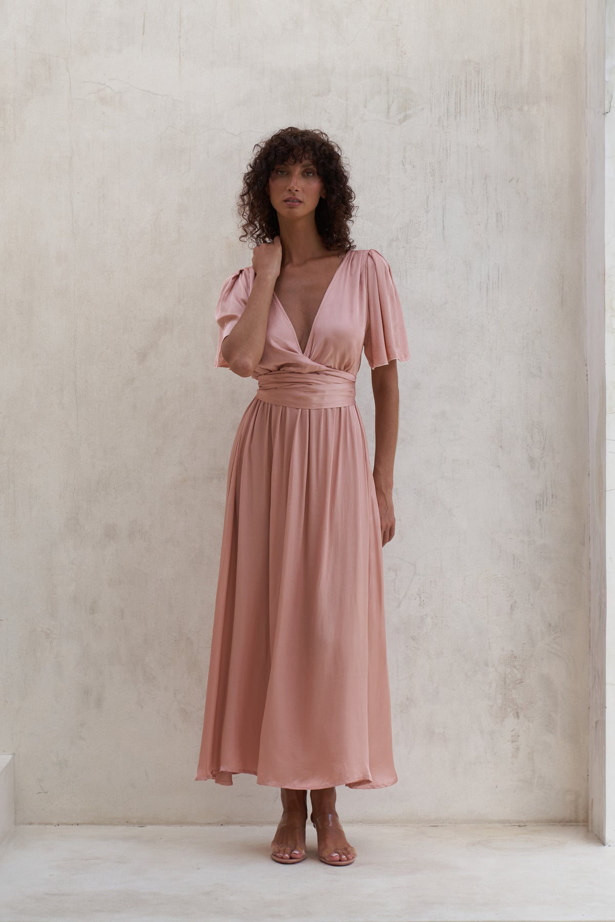 Marlowe Maxi Dress | Peach Rose