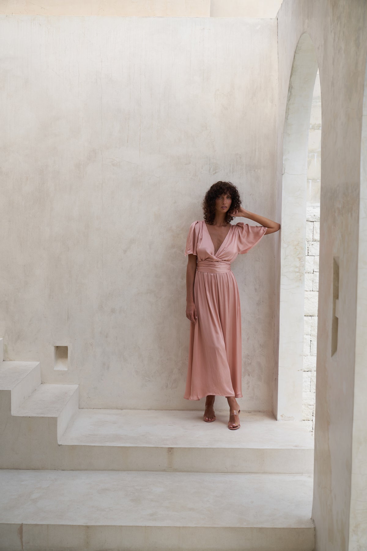 Marlowe Maxi Dress | Peach Rose