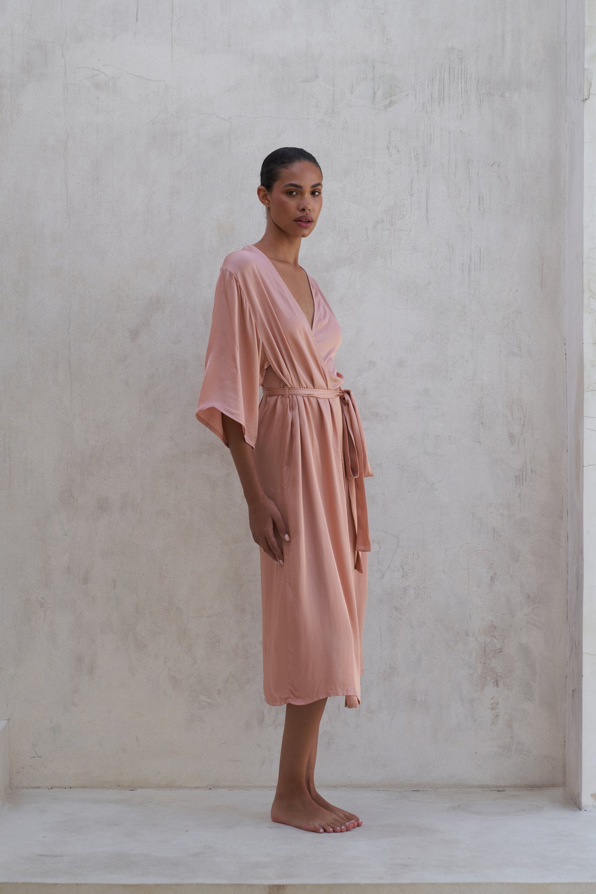Olivia Robe | Peach Rose
