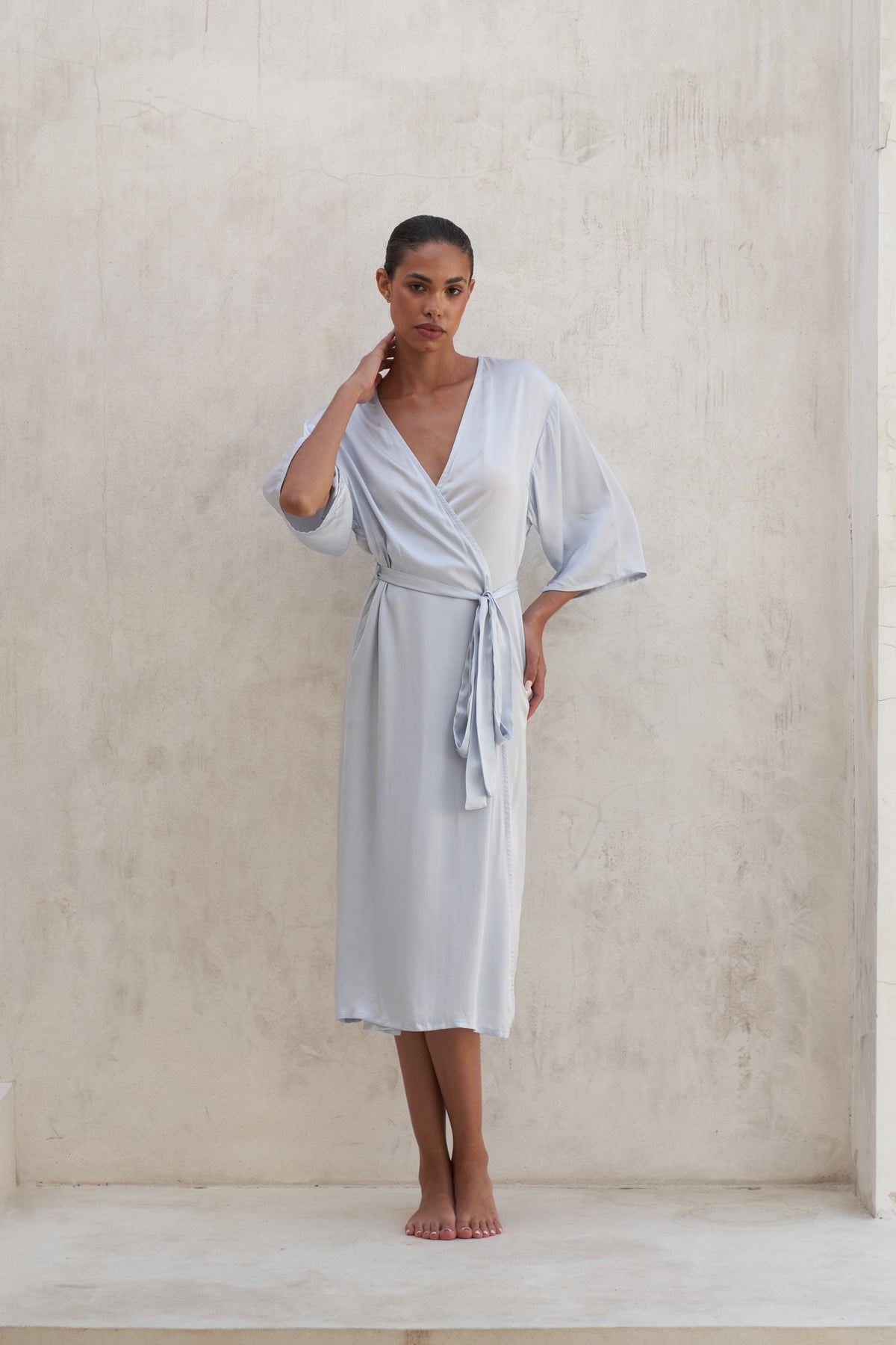 Olivia Robe | Pearl Blue