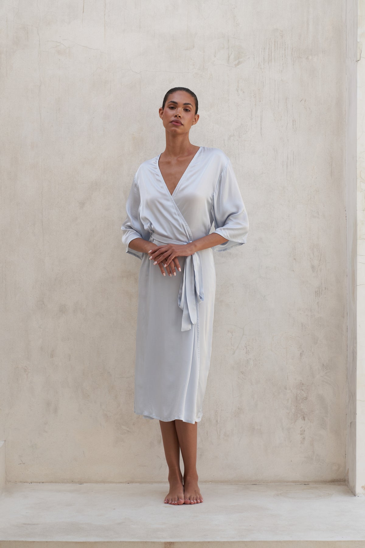 Olivia Robe | Pearl Blue