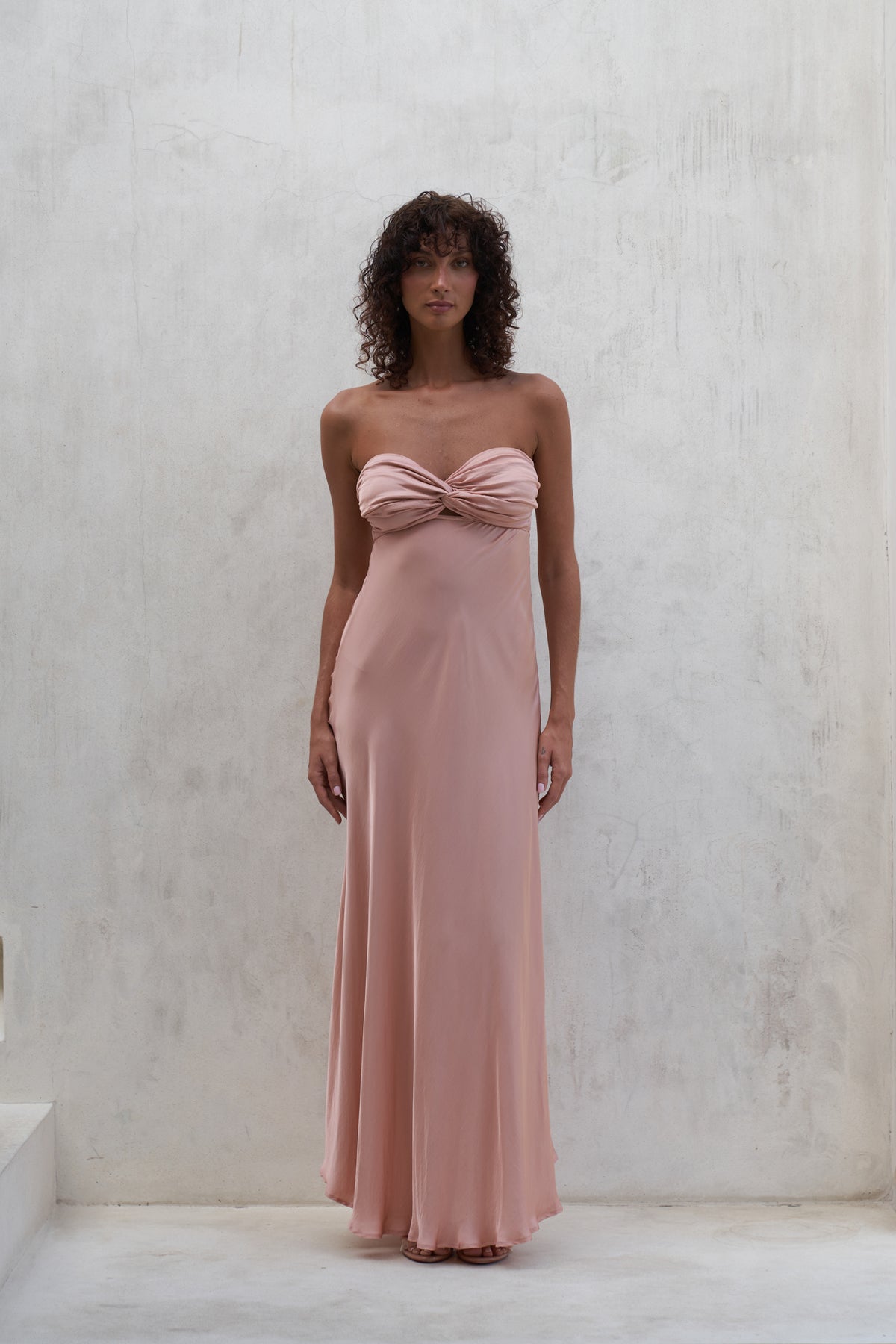 Victoria Maxi Dress | Peach Rose