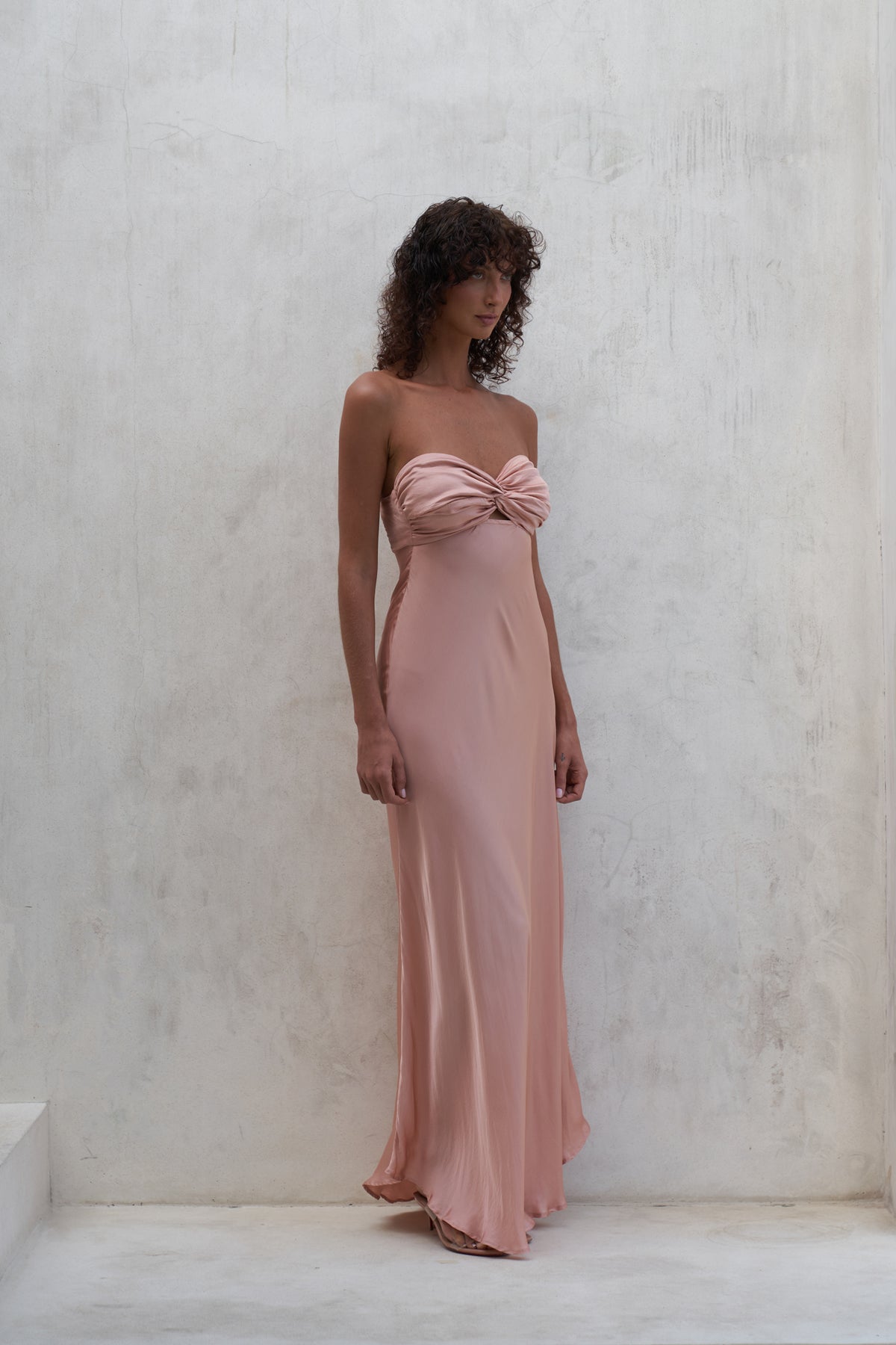 Victoria Maxi Dress | Peach Rose