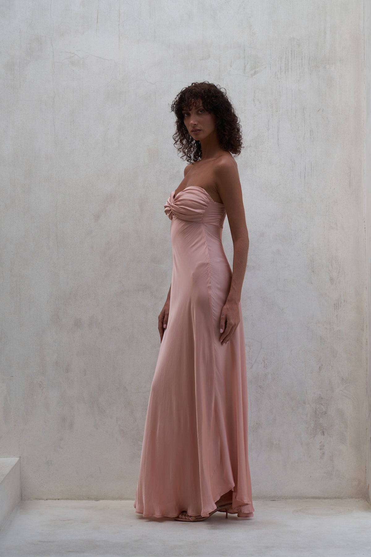 Victoria Maxi Dress | Peach Rose