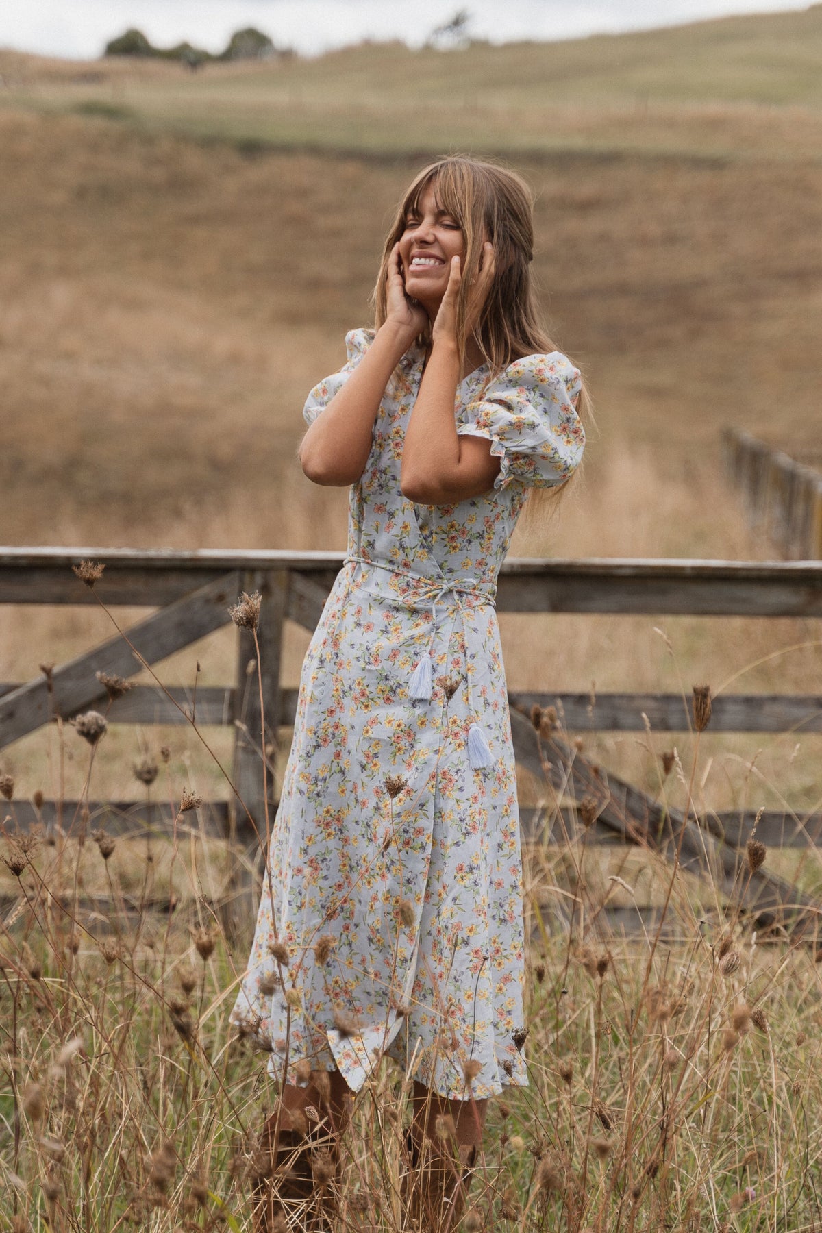 Alice Midi Wrap Dress | Spring Bouquet