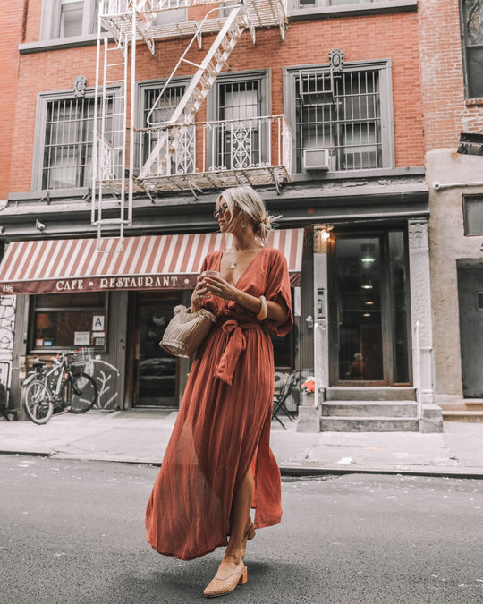 Melody Maxi Dress | Deep Rose