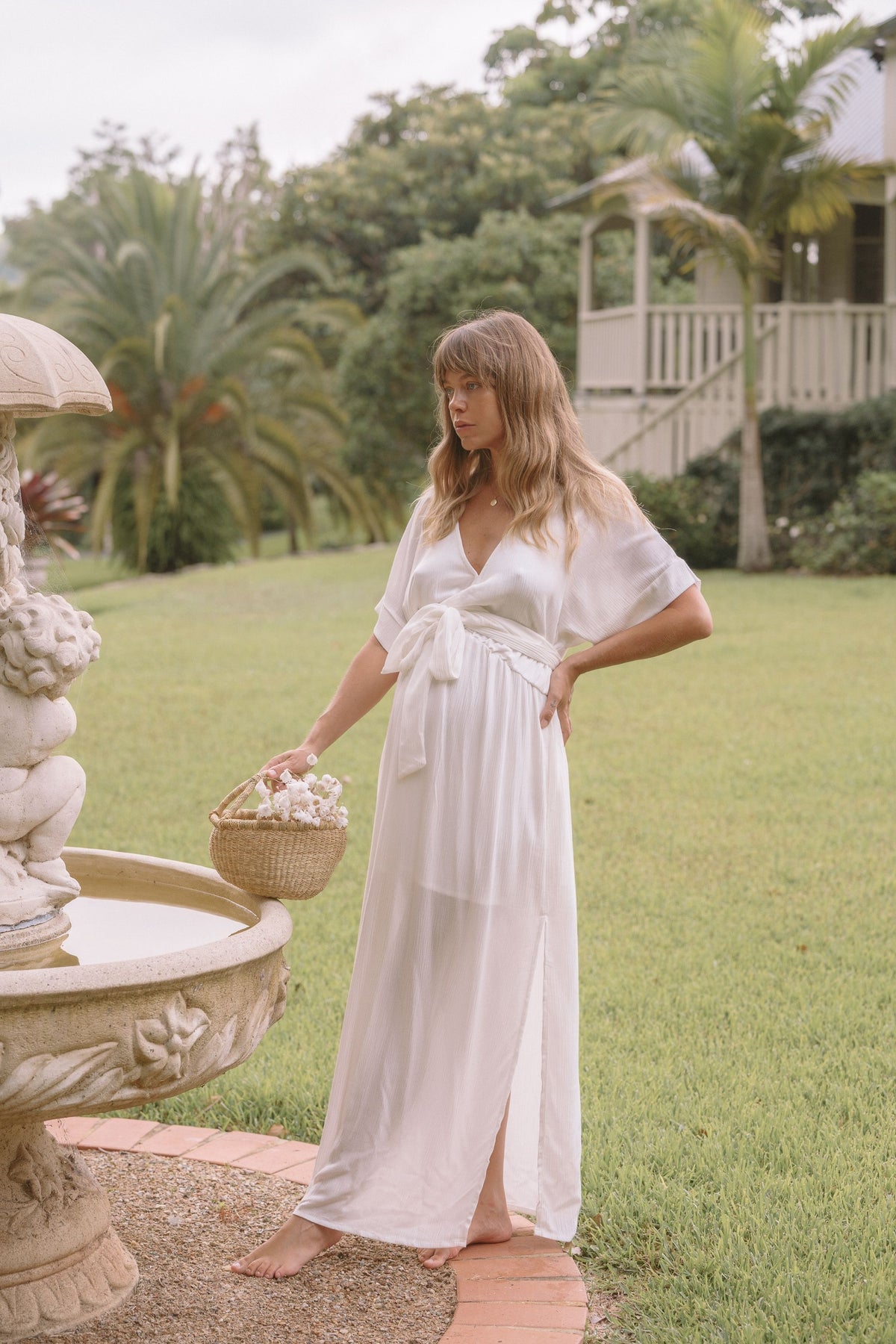 Melody Maxi Dress | White