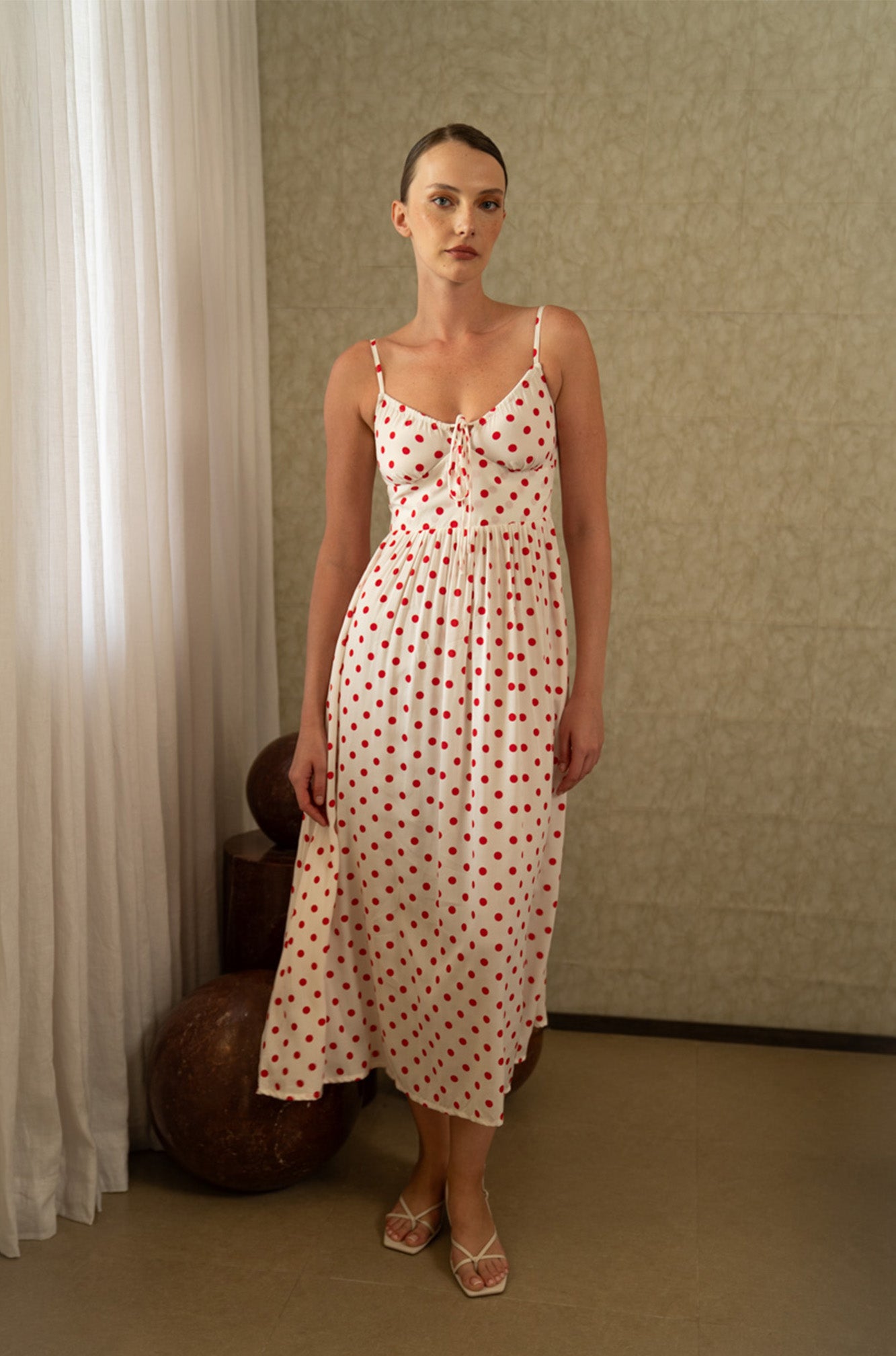 Carolyn Maxi Dress | Berry Dot