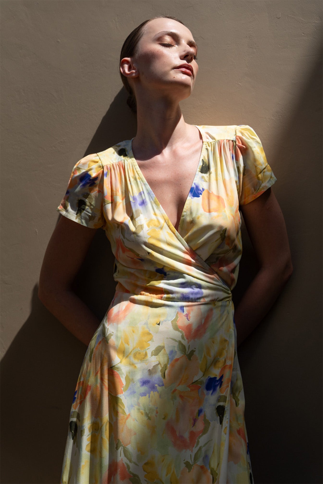 Alexa Maxi Wrap Dress | Midsummer Blooms