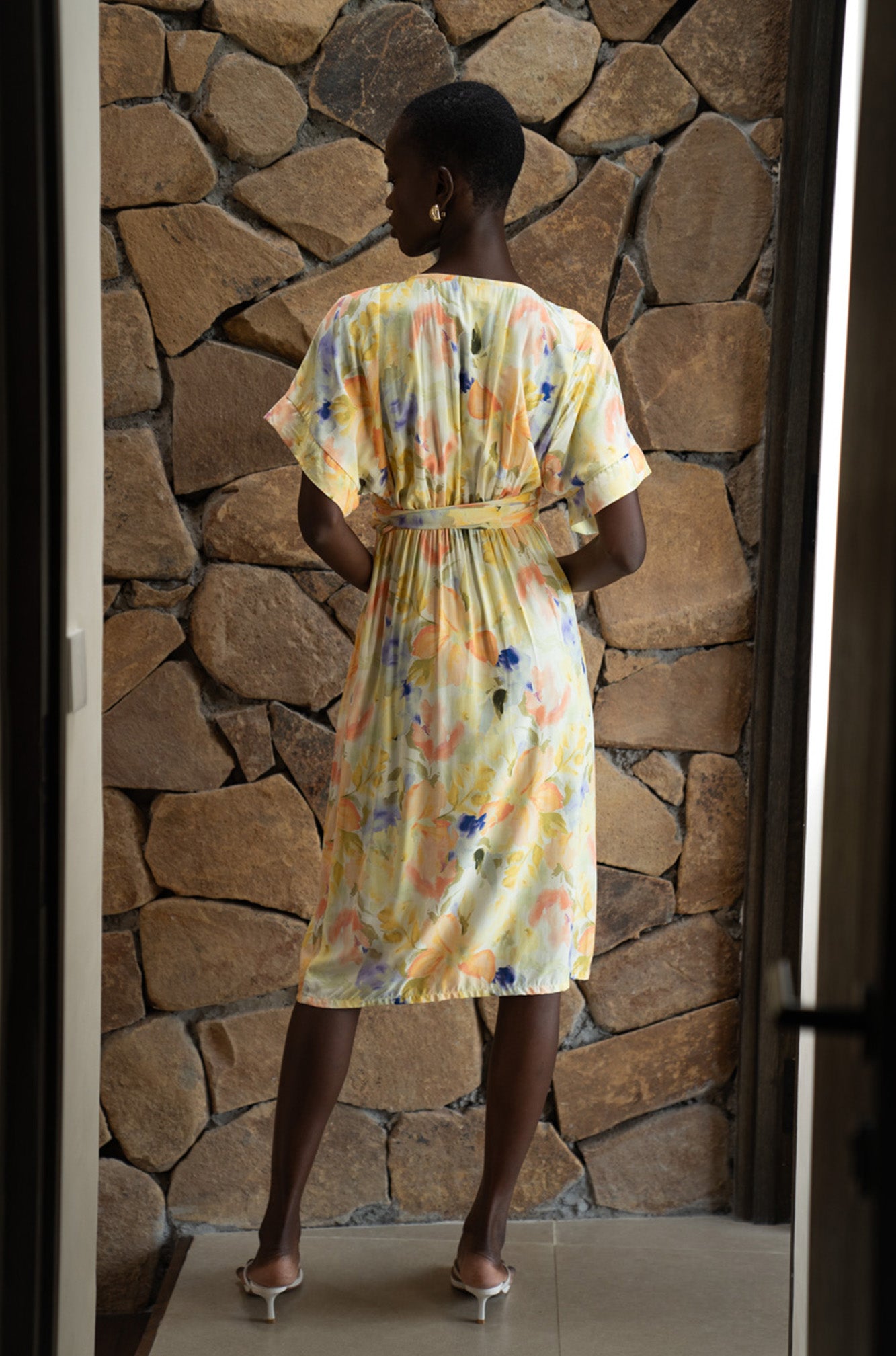 midsummer midi dress Midsummer Midi Dress in Etched Floral