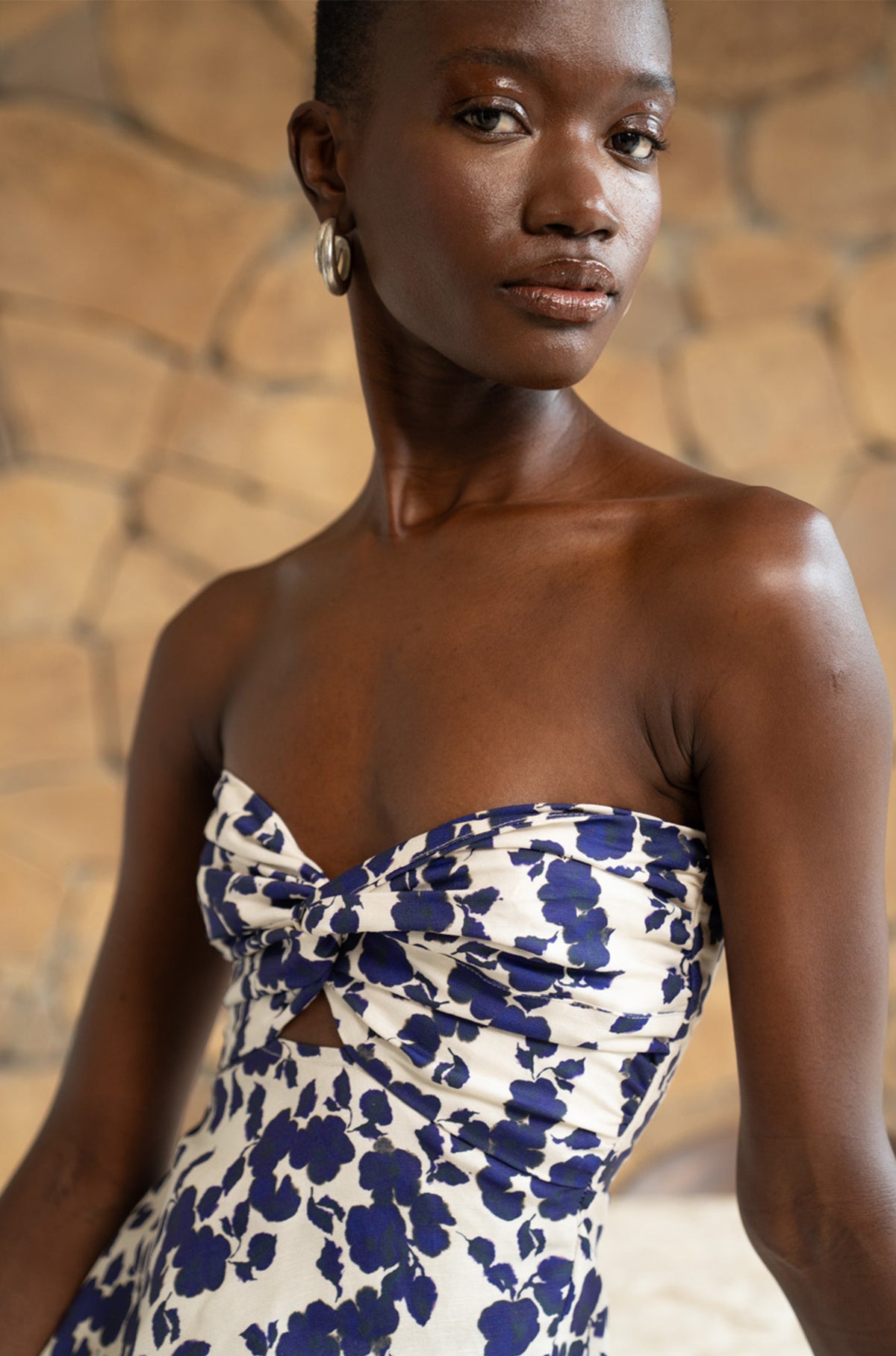 Sabine Midi Dress | Cornflowers
