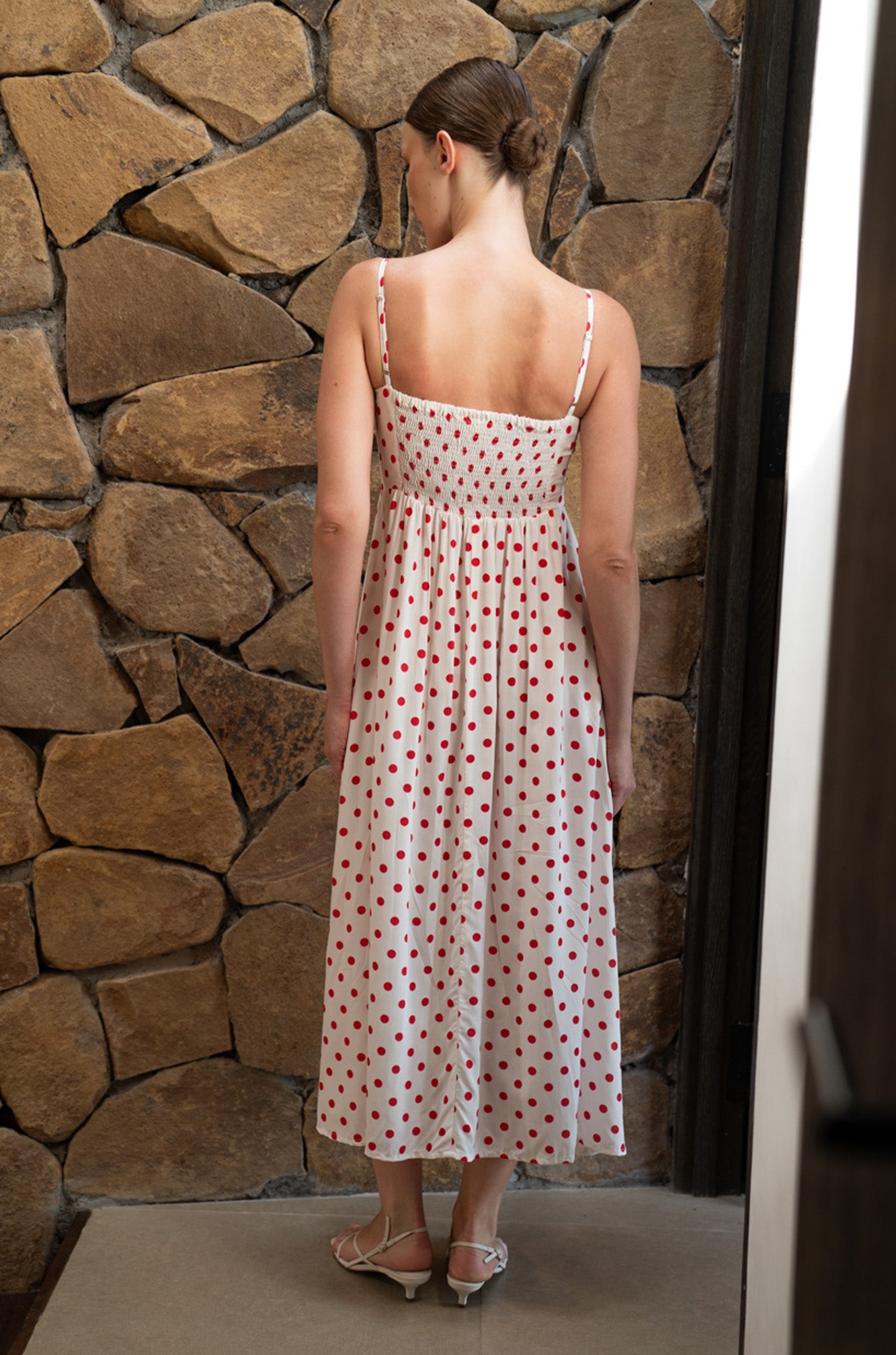 Carolyn Maxi Dress | Berry Dot
