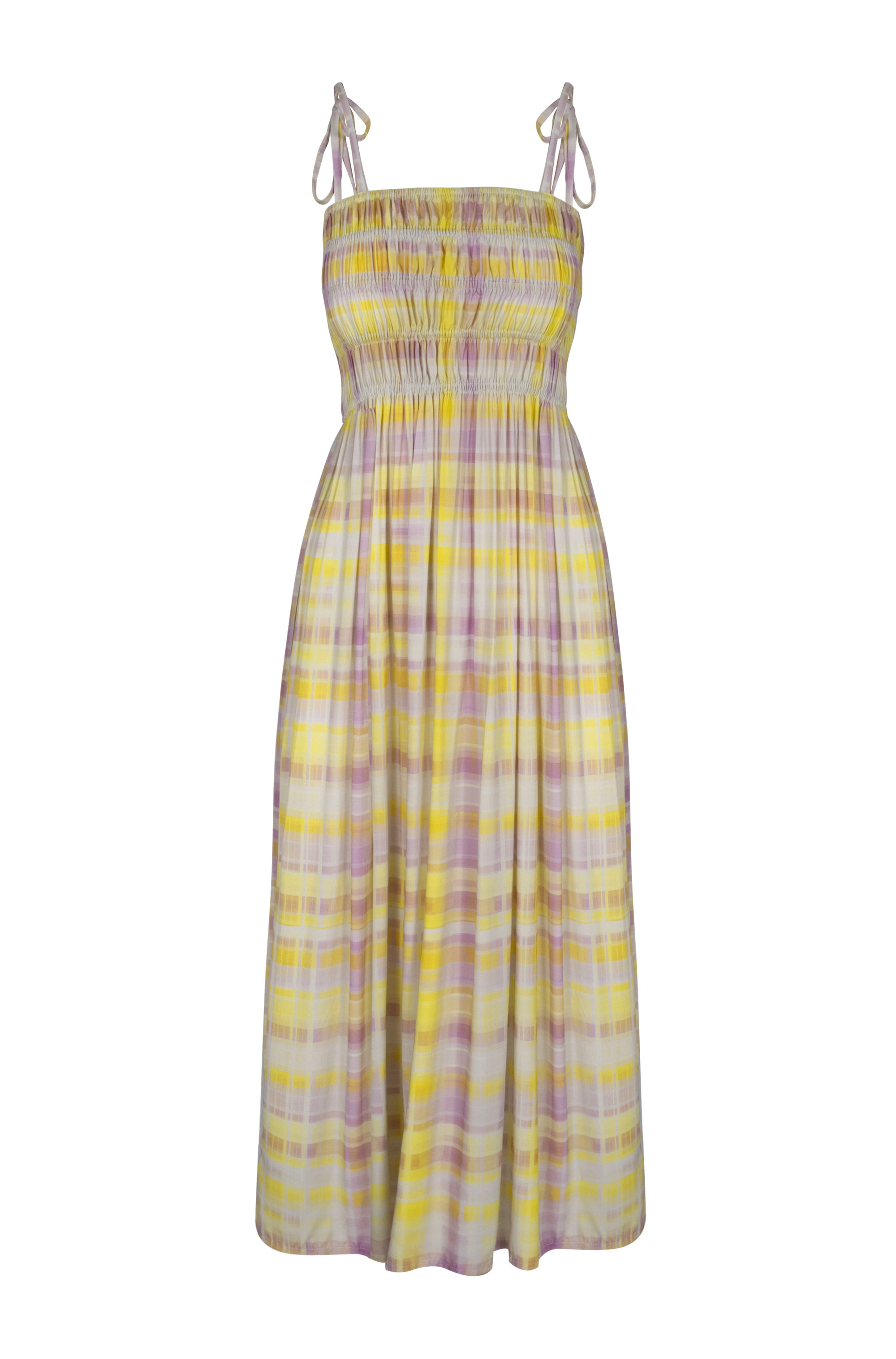 Amalfi Maxi Dress | Sorbet Plaid