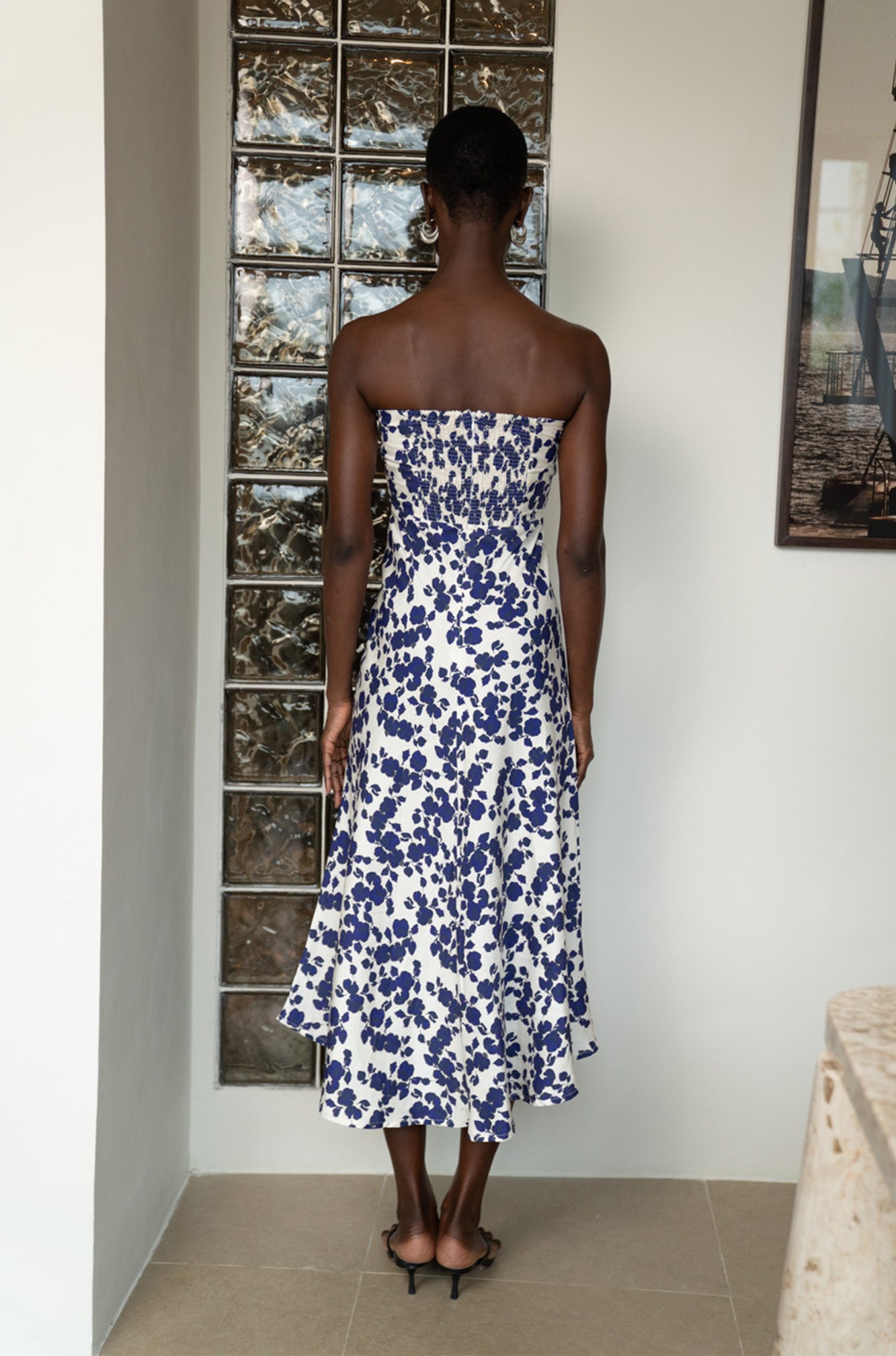 Sabine Midi Dress | Cornflowers