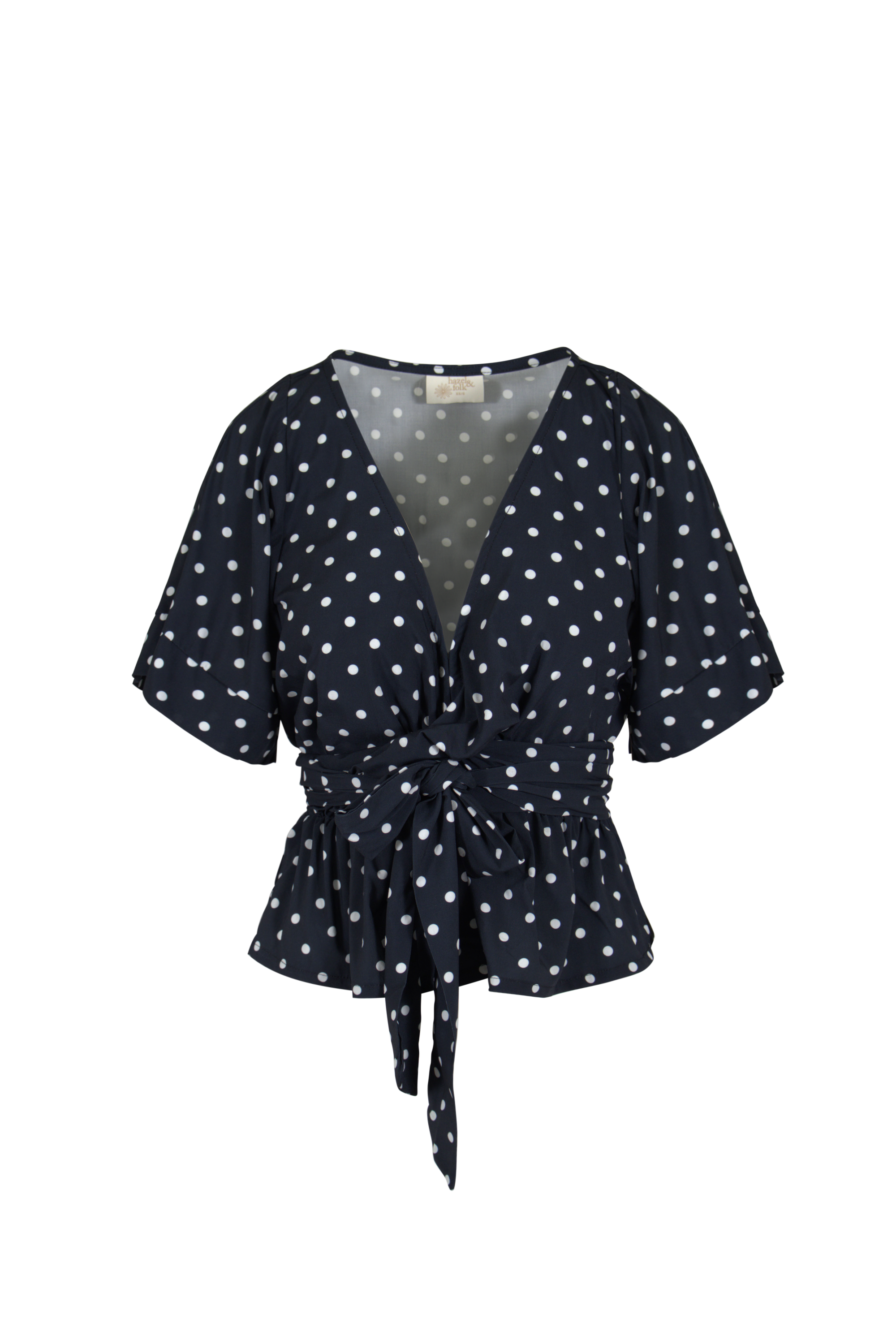 Melody Top | Midnight Polka Dot
