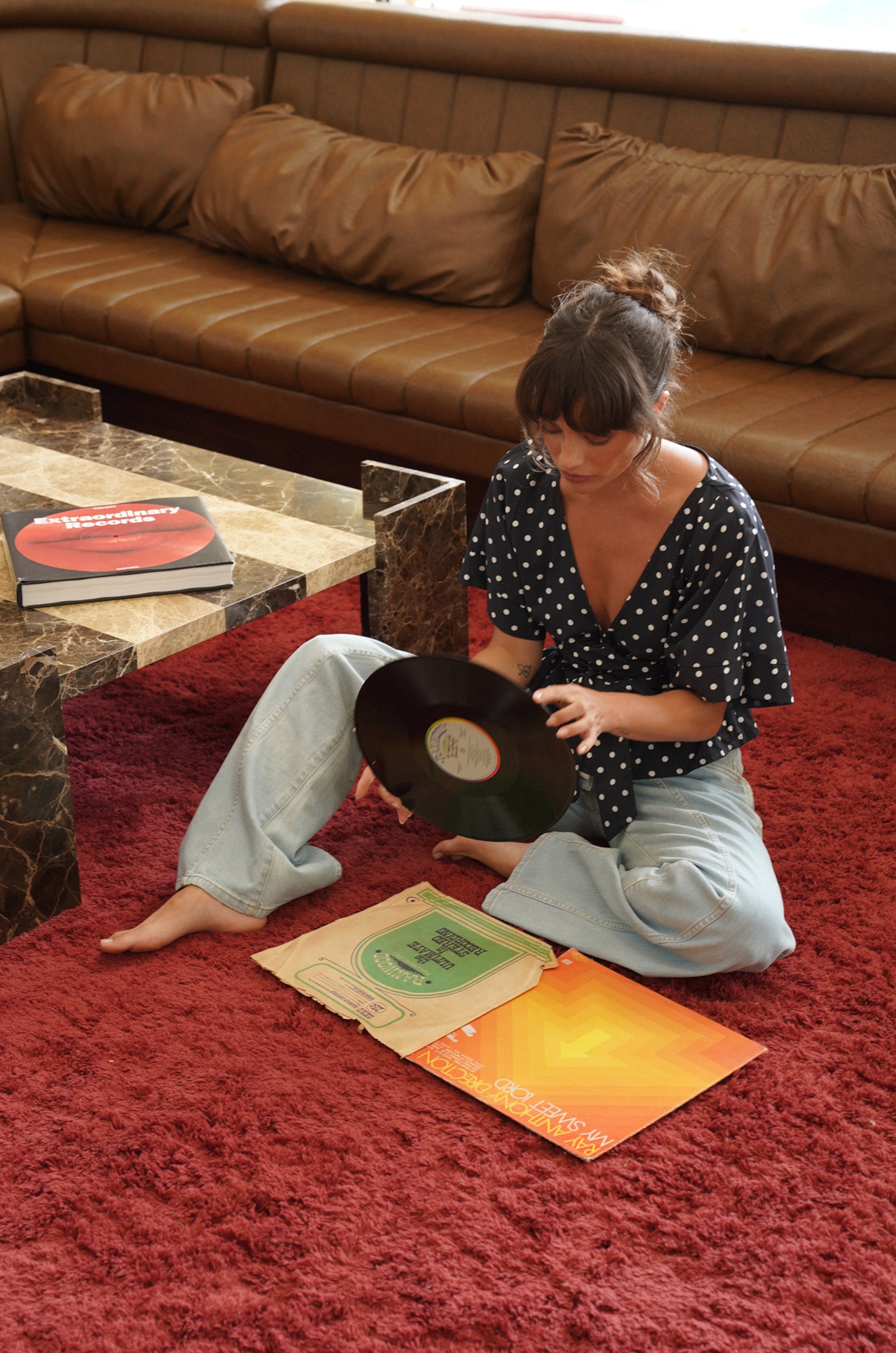 Melody Top | Midnight Polka Dot