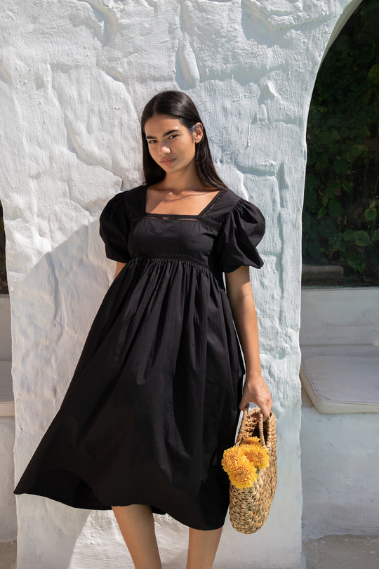 Florence Midi Dress | Black