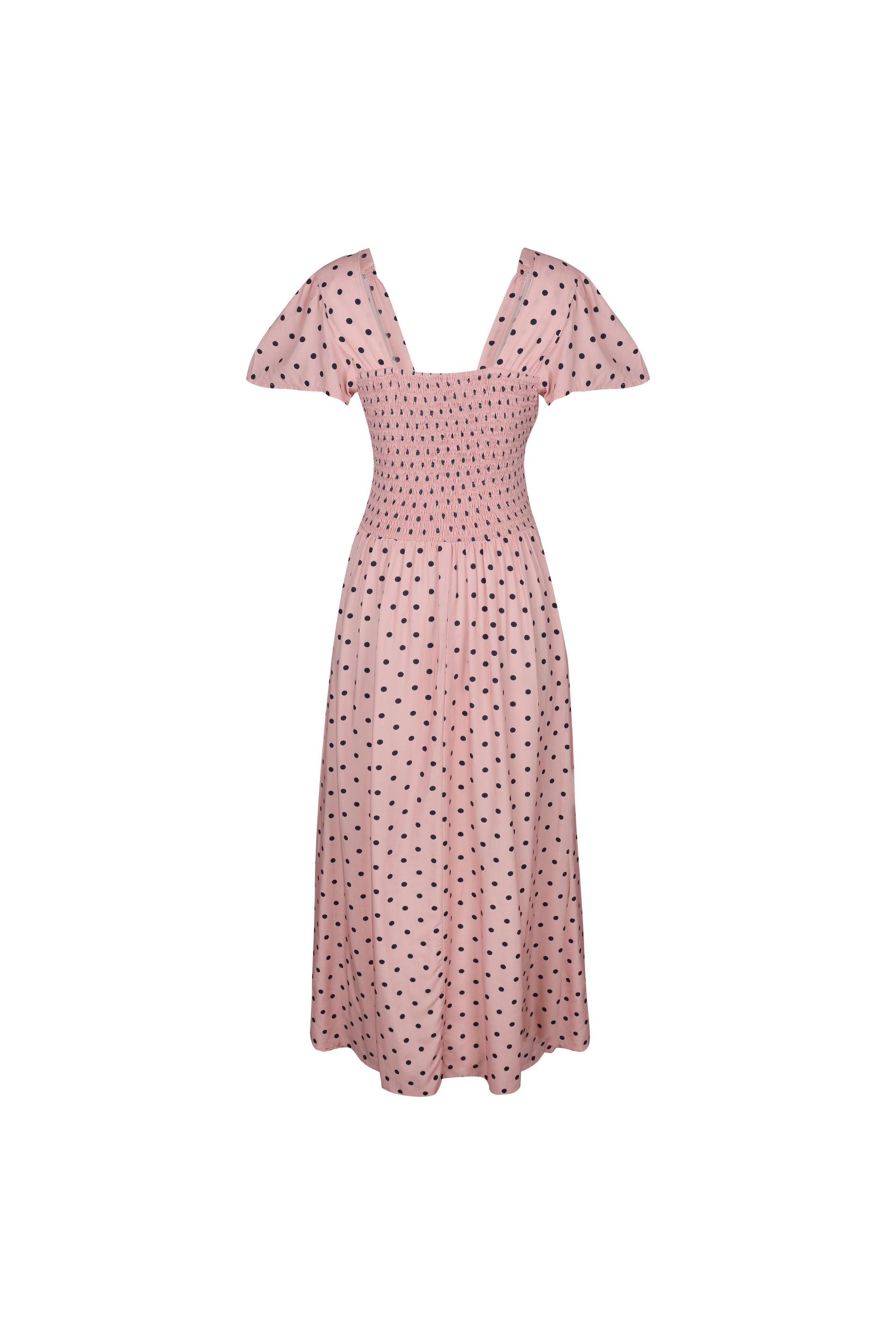 Margot Maxi Dress | Pink Polka Dots