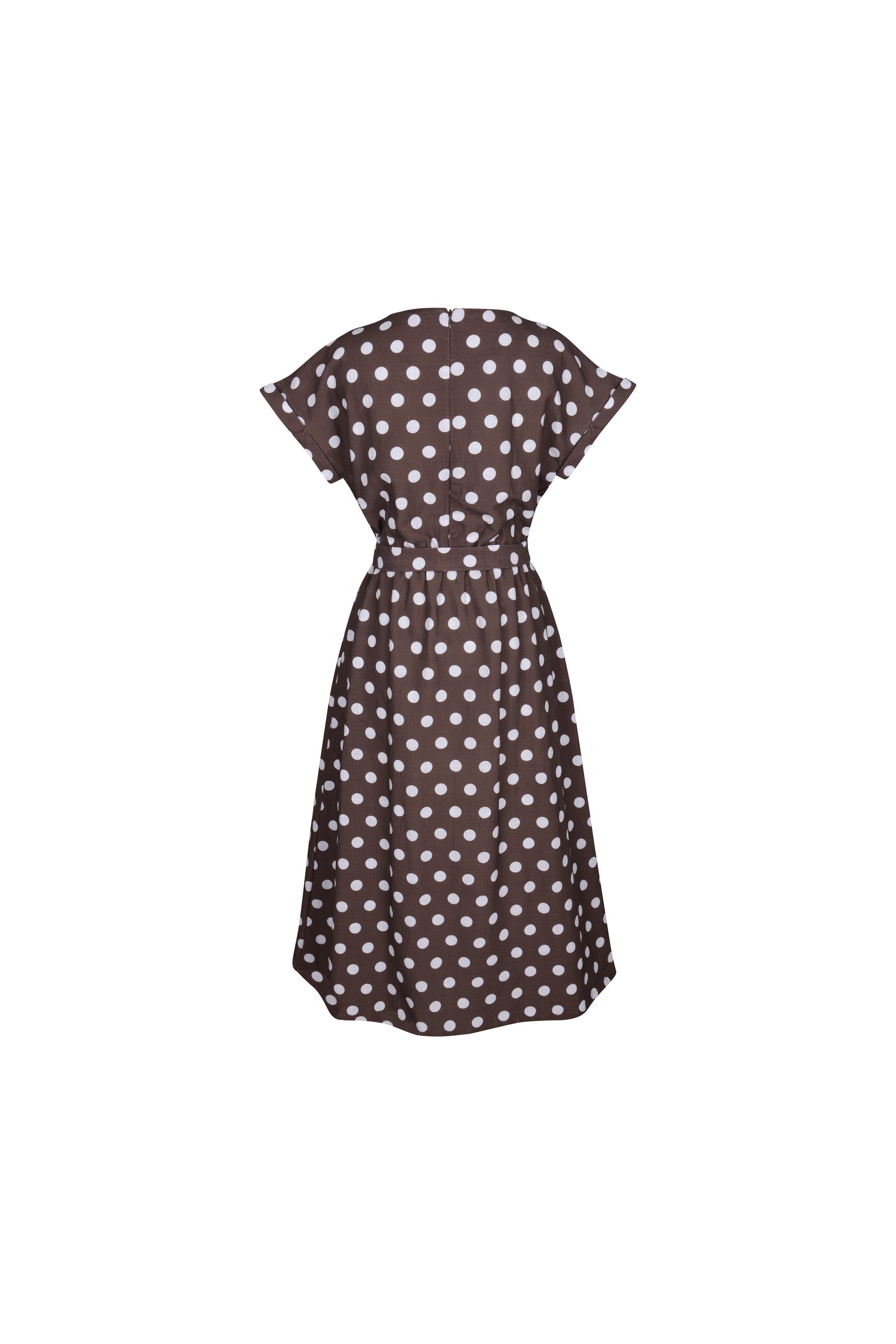 Claire Midi Dress | Espresso Dot