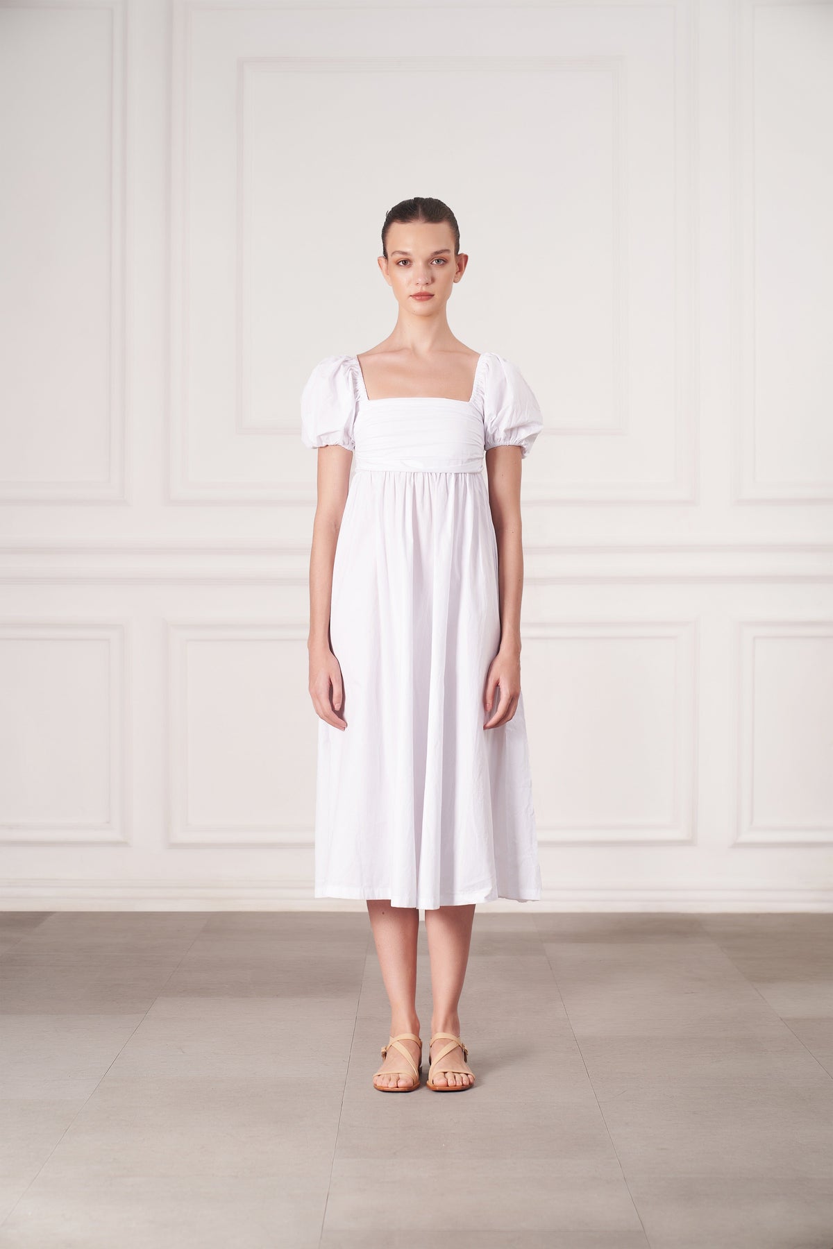 Grace Midi Dress | White