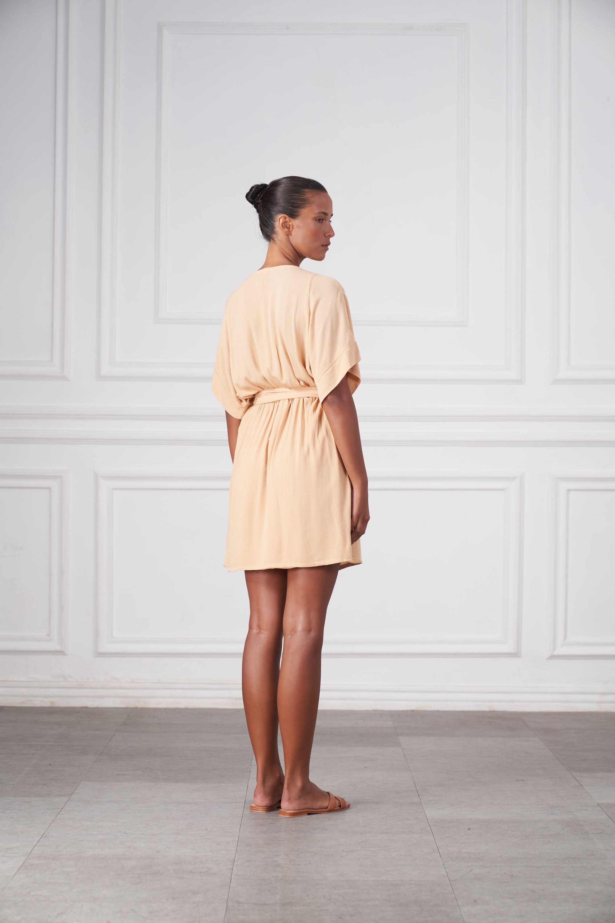 Melody Mini Dress | Golden Wheat