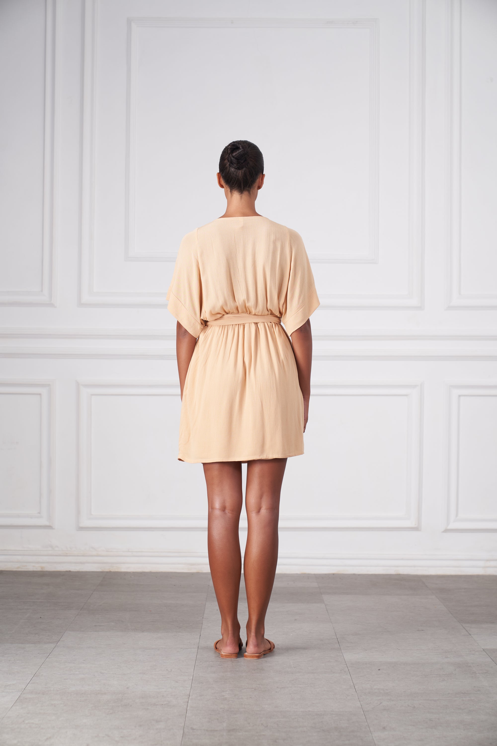 Melody Mini Dress | Golden Wheat