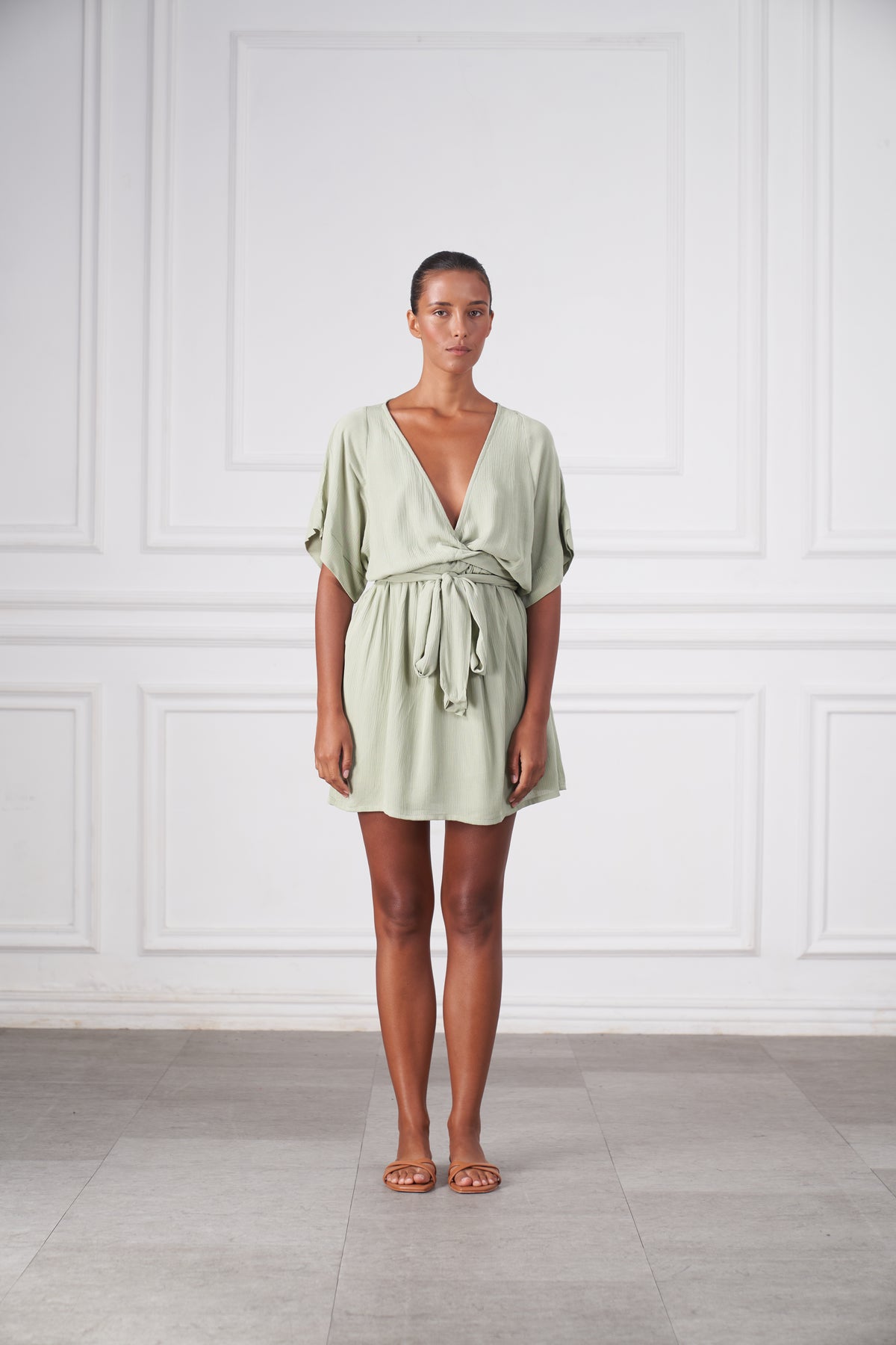 Melody Mini Dress | Sage Green