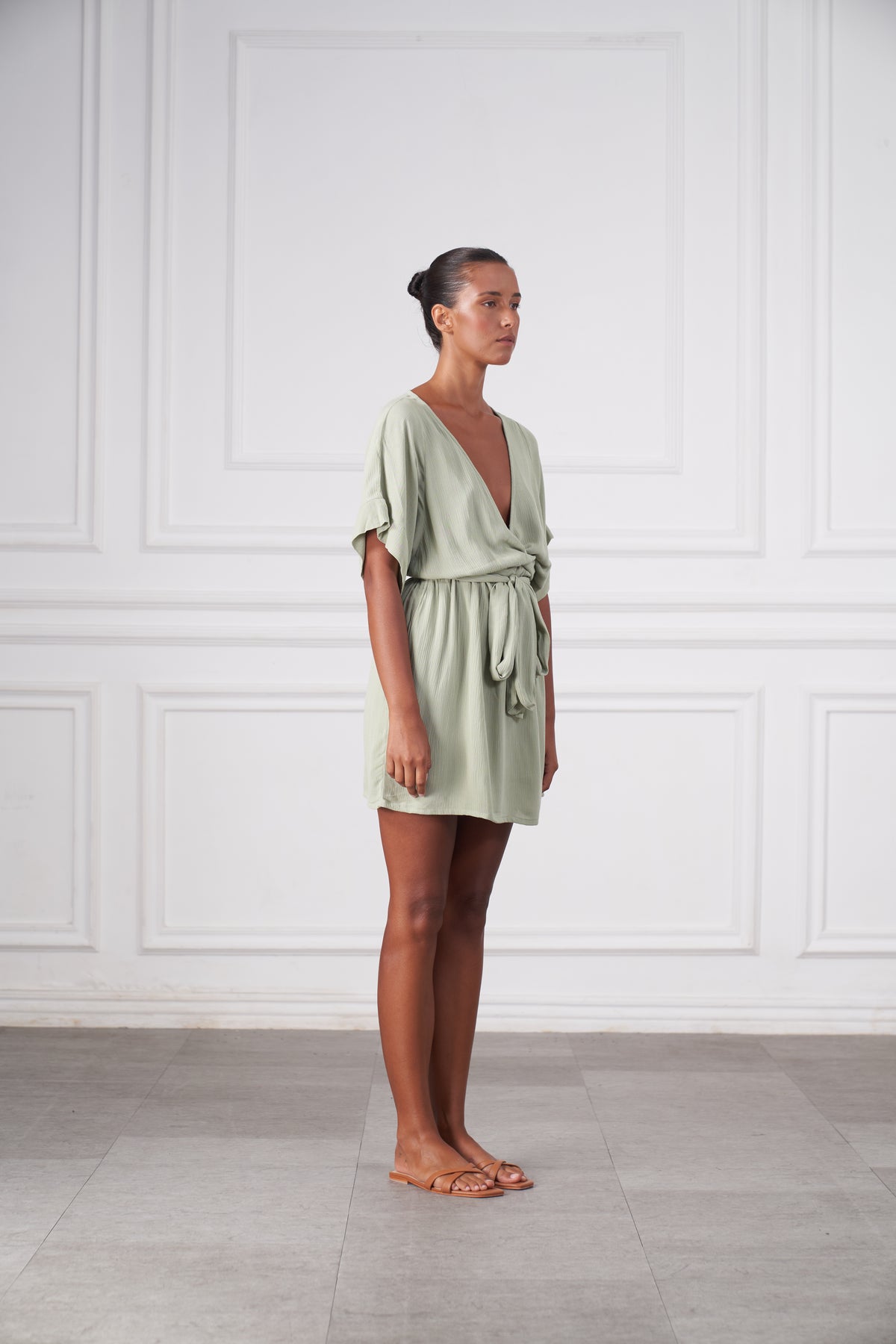Melody Mini Dress | Sage Green