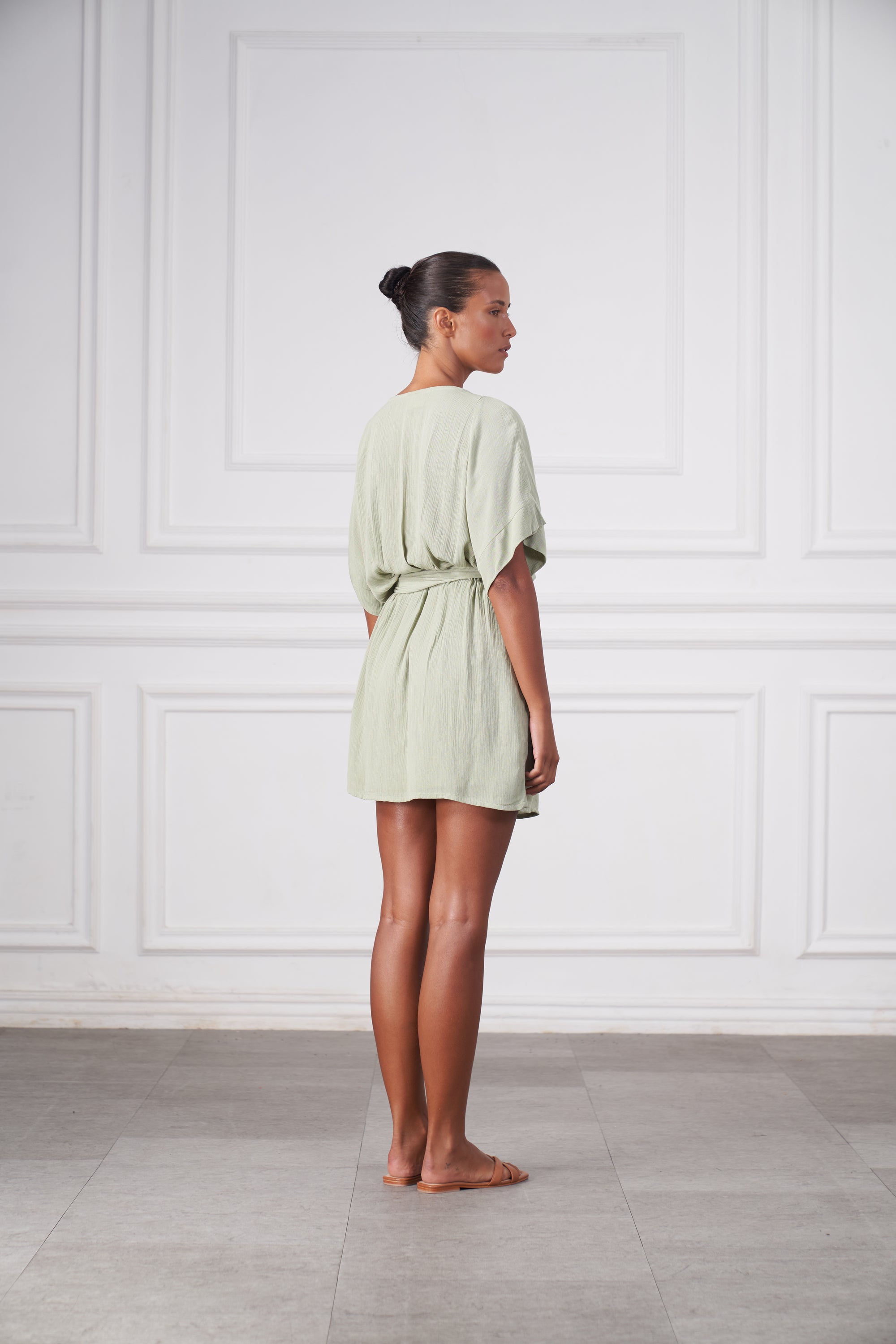 Melody Mini Dress | Sage Green