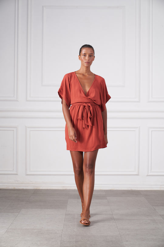 Melody Mini Dress | Deep Rose