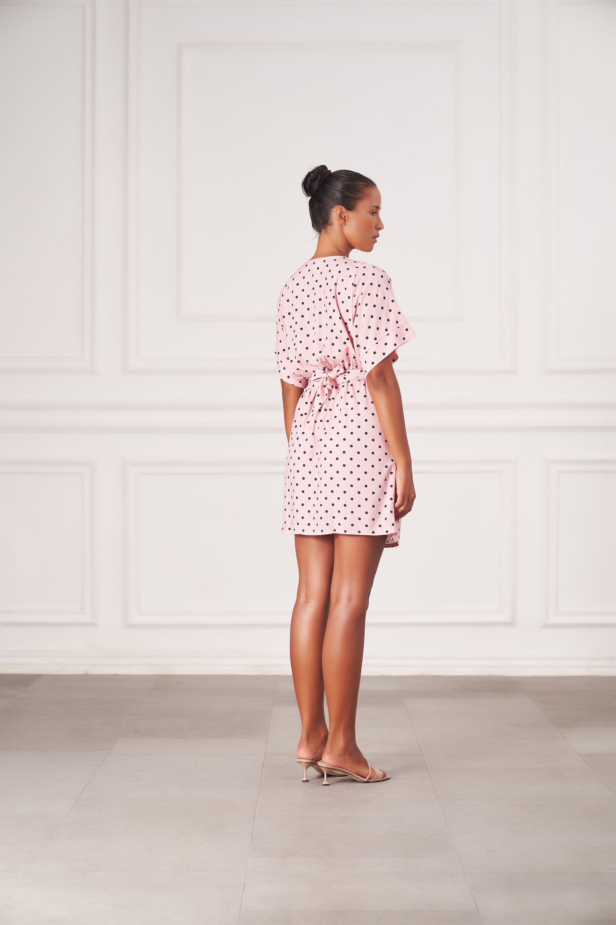 Melody Mini Dress | Pink Polka Dots