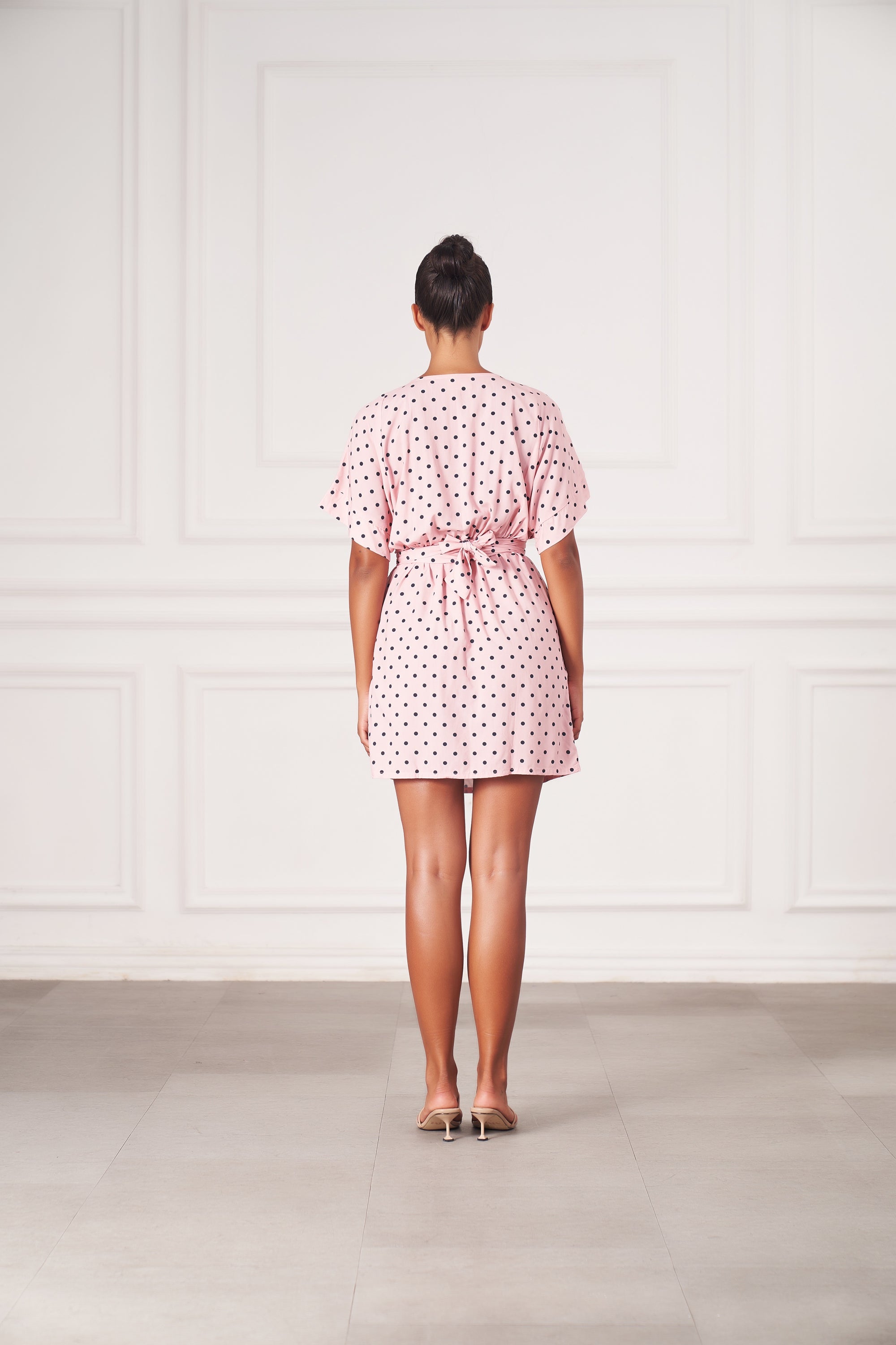 Melody Mini Dress | Pink Polka Dots